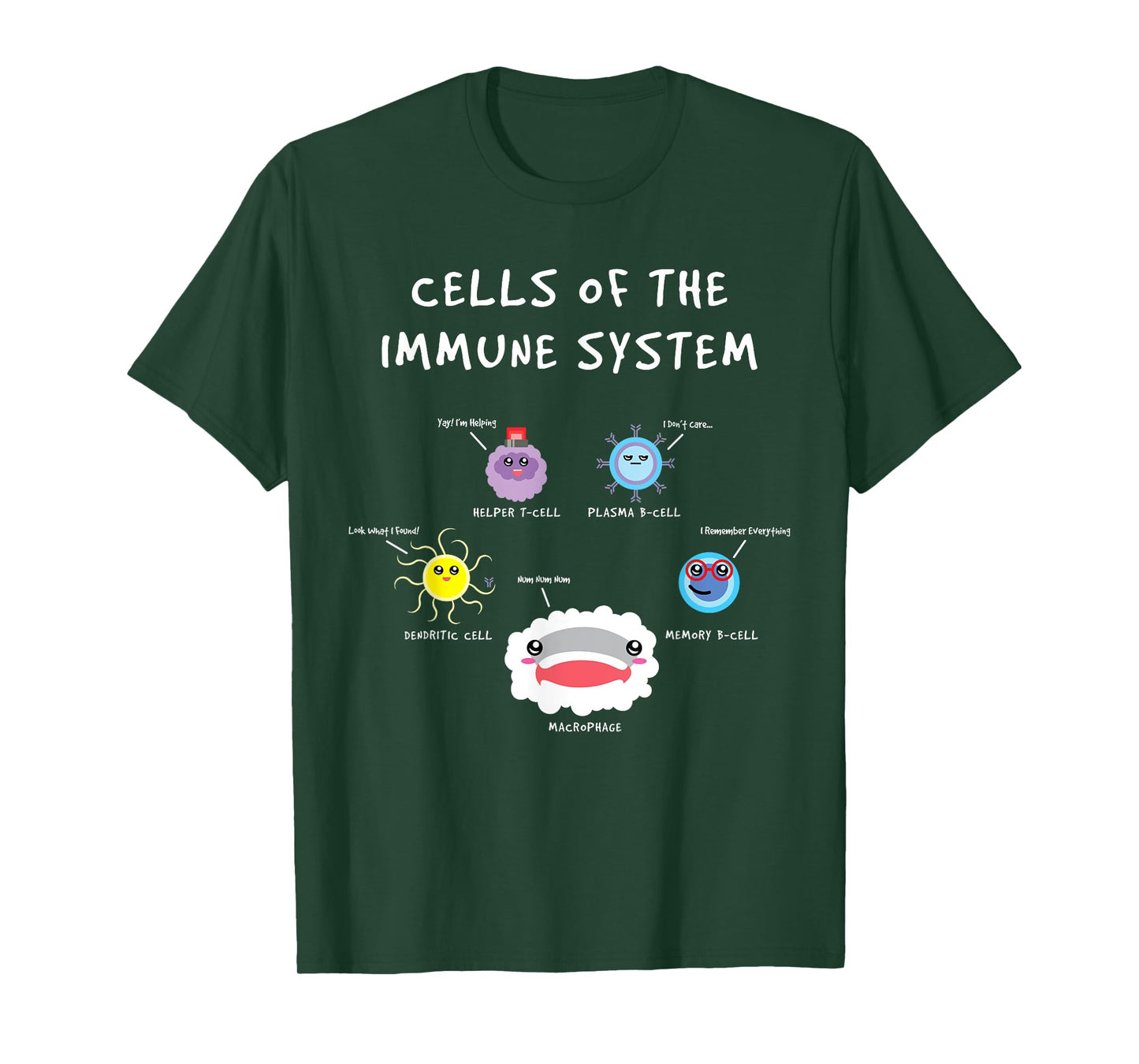 Immunology Lover Cells Of the Immune System Scientist T-Shirt