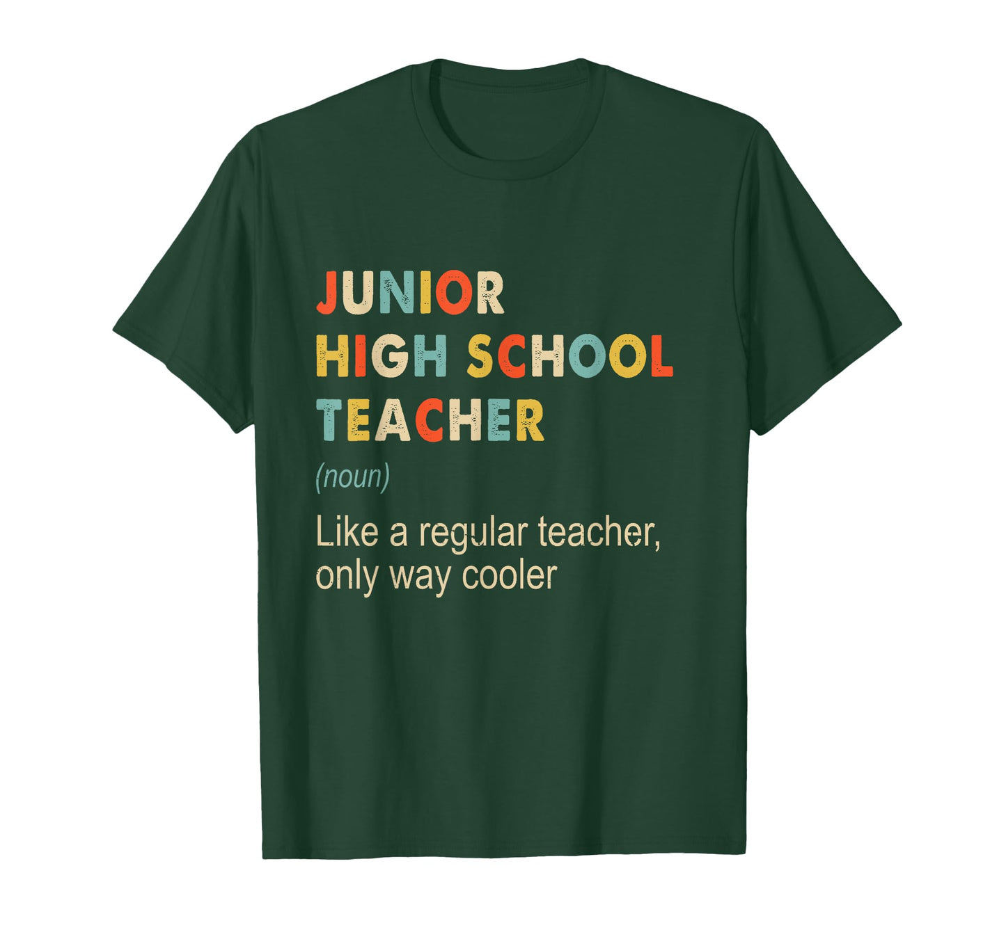 Junior High School Teacher Definition - Teaching School Gift T-Shirt for Men Women Kids