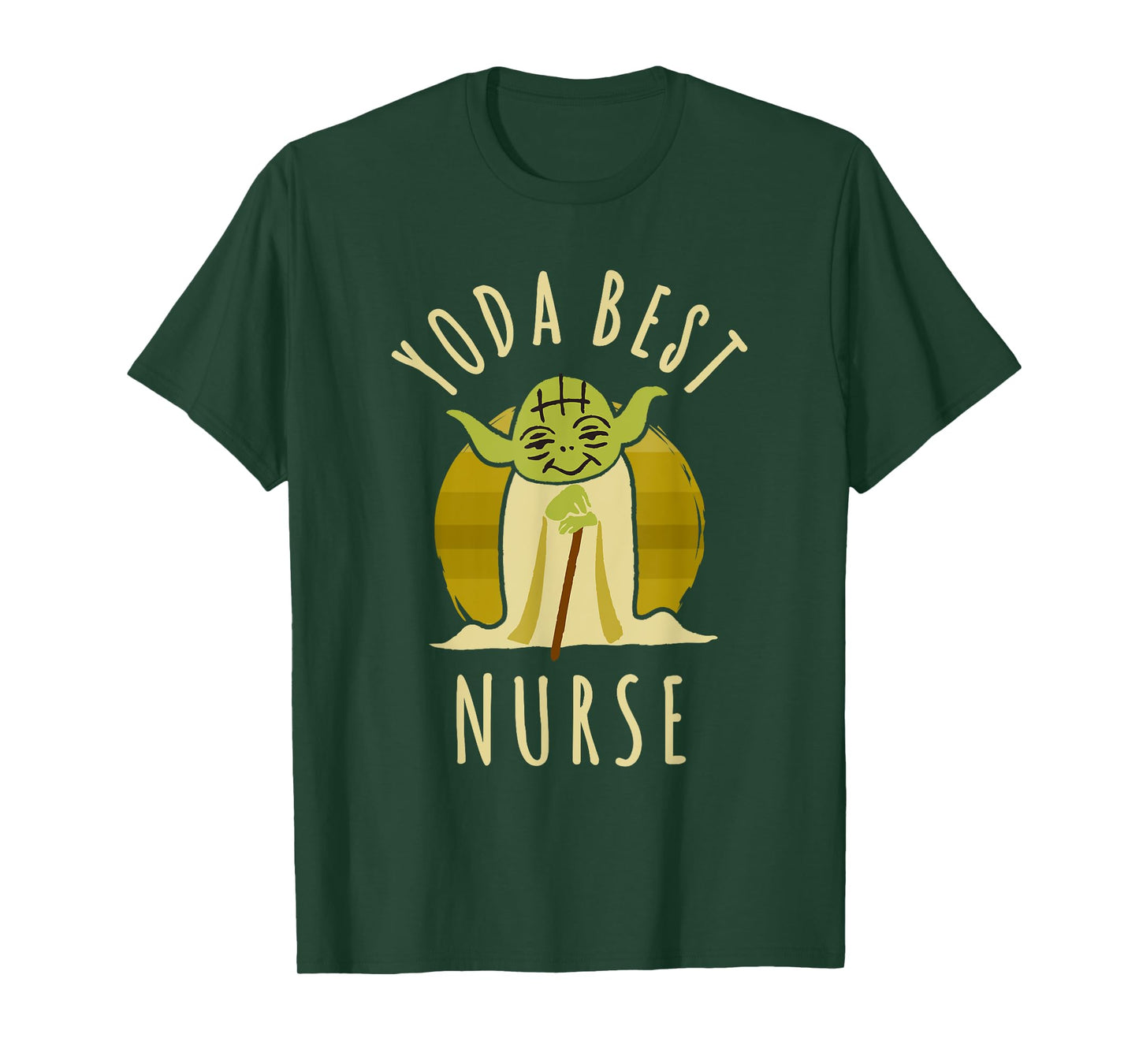 Star Wars Classic Yoda Best Nurse Jedi Vintage Chibi Yoda T-Shirt