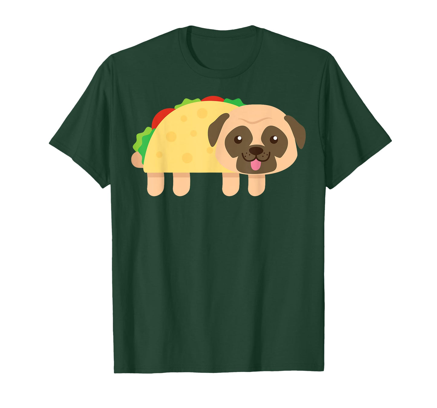 Cute Pug Taco Shirt Cinco De Mayo Dog Owner Food Lover T-Shirt