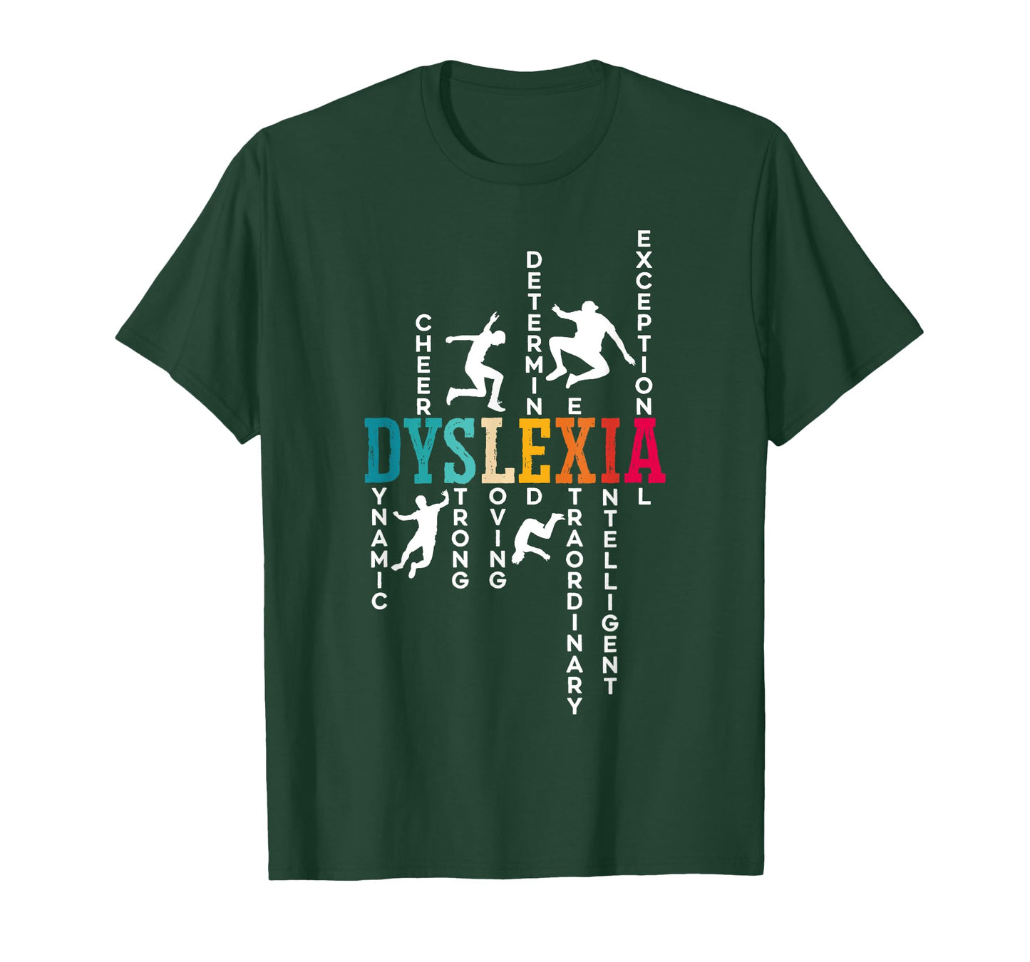 Dyslexia Awareness Dyslexic SteMi Apparel Unisex-Adults Black Short Sleeve T-Shirt Small