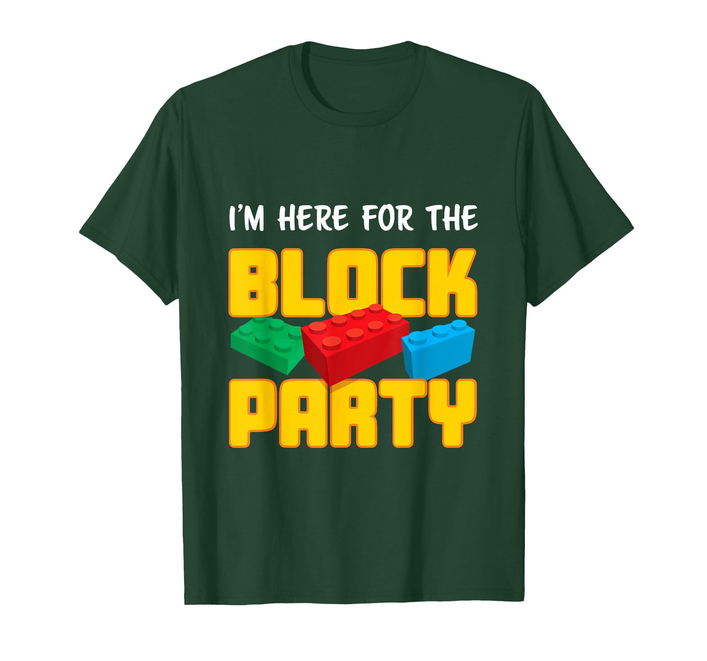 Funny Building Blocks Block Party Boys Girls Kids Parents T-Shirt