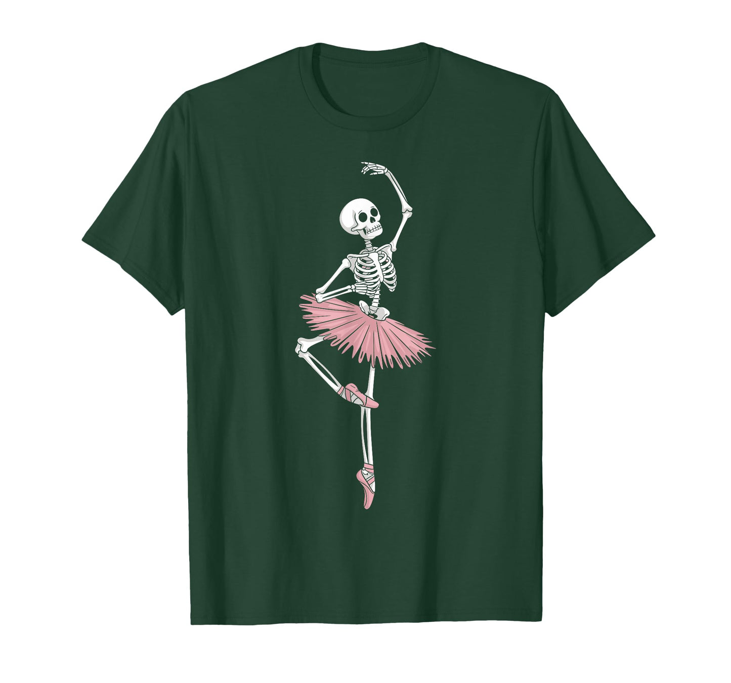 Skeleton Dancing Ballet Lovers Spooky Halloween Dancer T-Shirt
