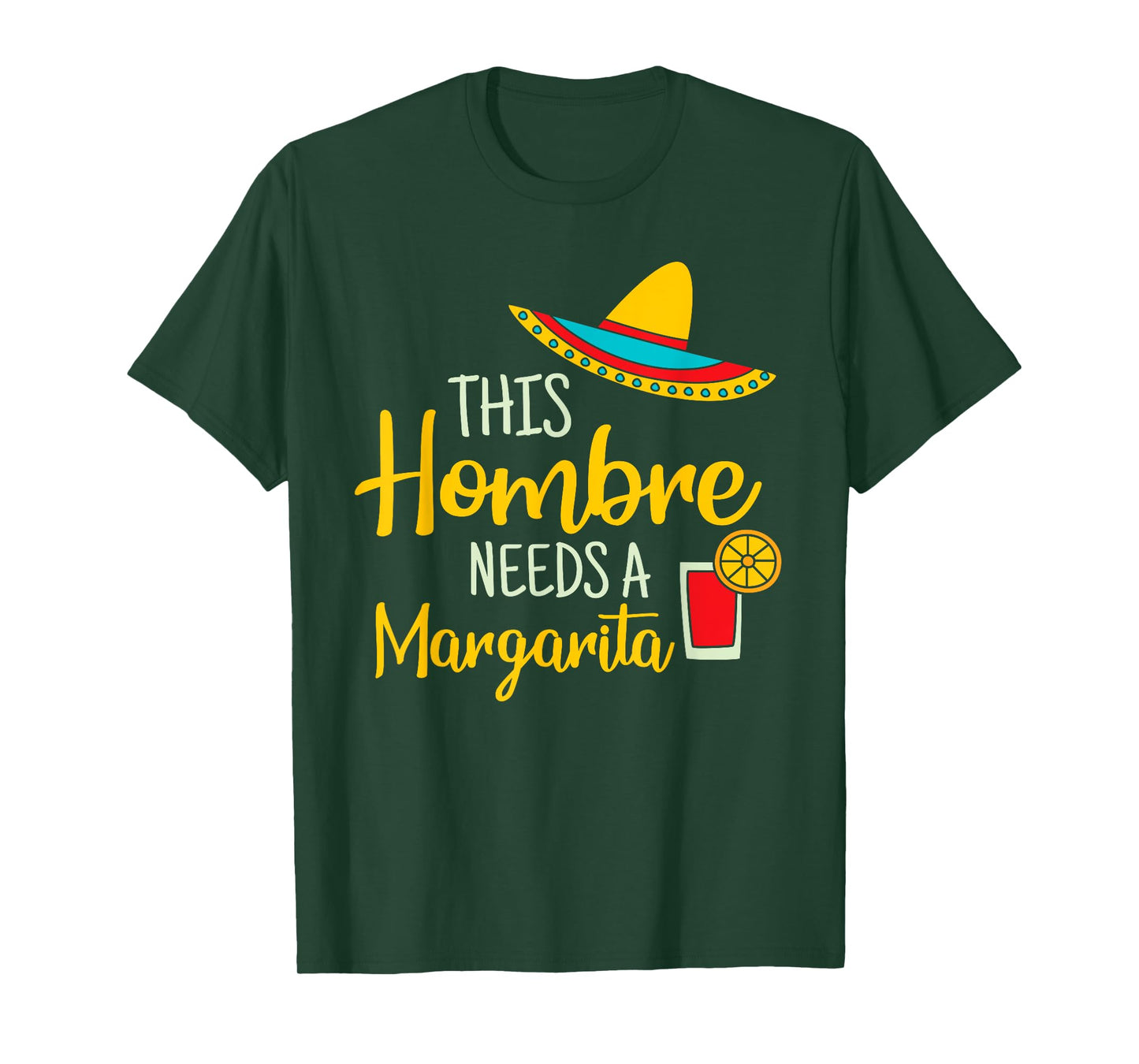 Hombre Margarita Mexican Fiesta Funny Cinco de Mayo Gift T-Shirt