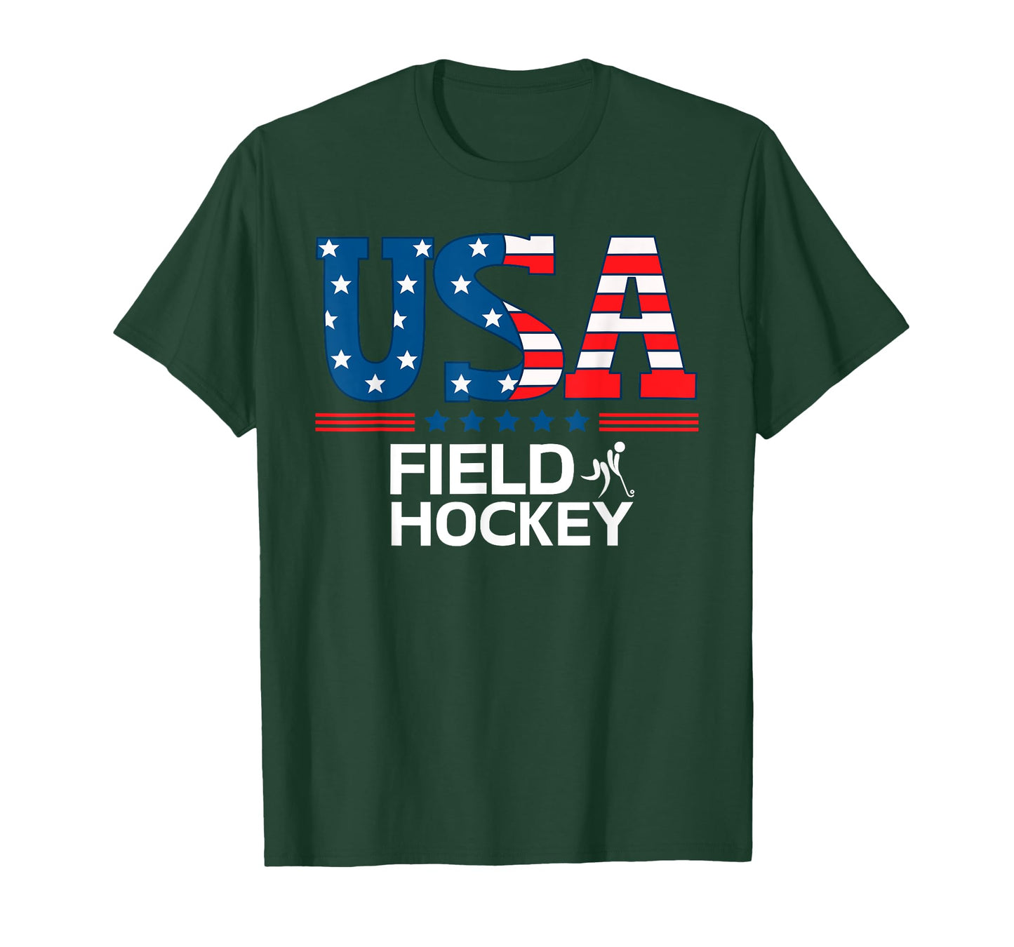 United States Flag Field Hockey USA Team Sport Field Hockey T-Shirt