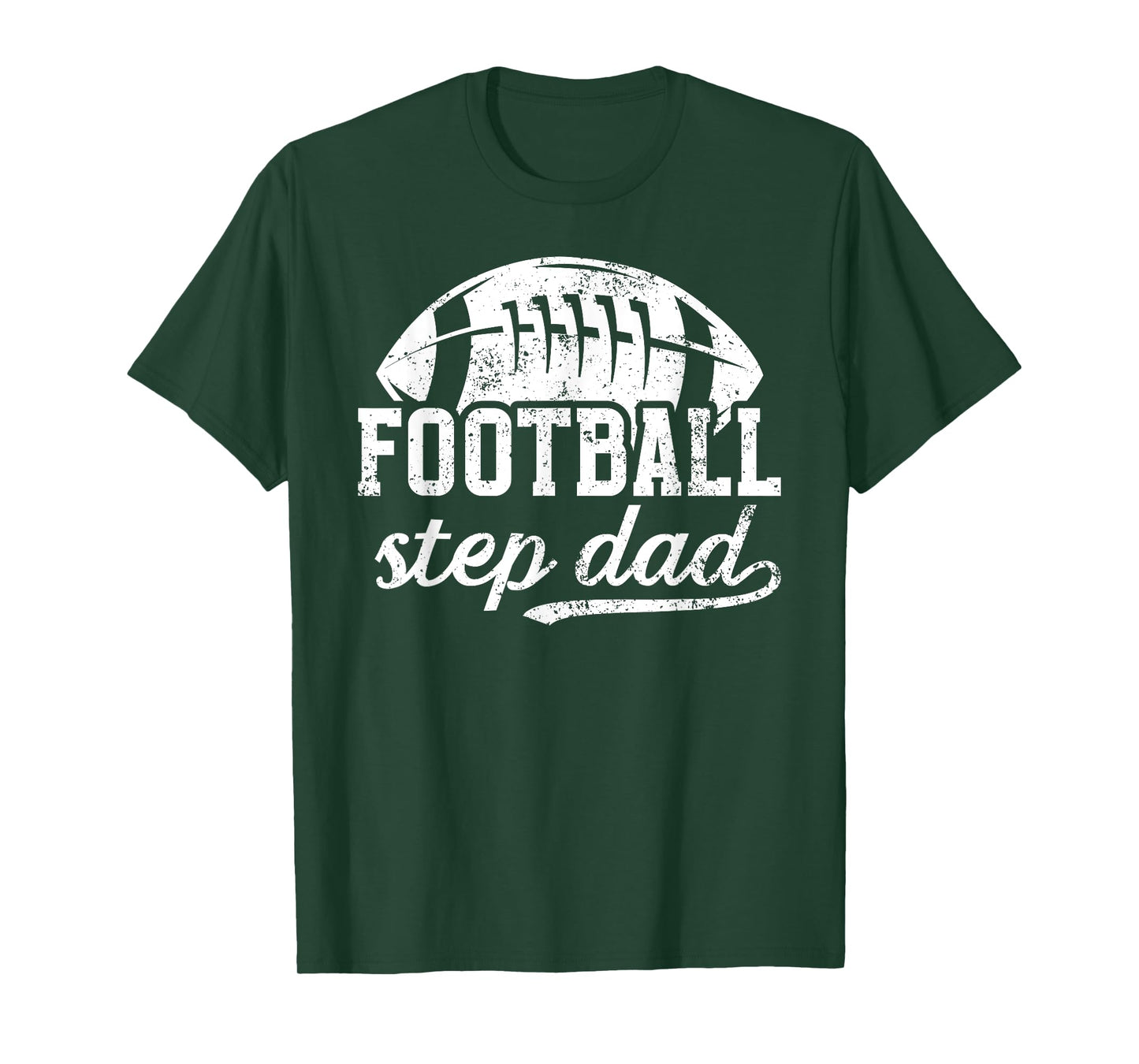 Football Step Dad Of A Football Player Stepfather T-Shirt