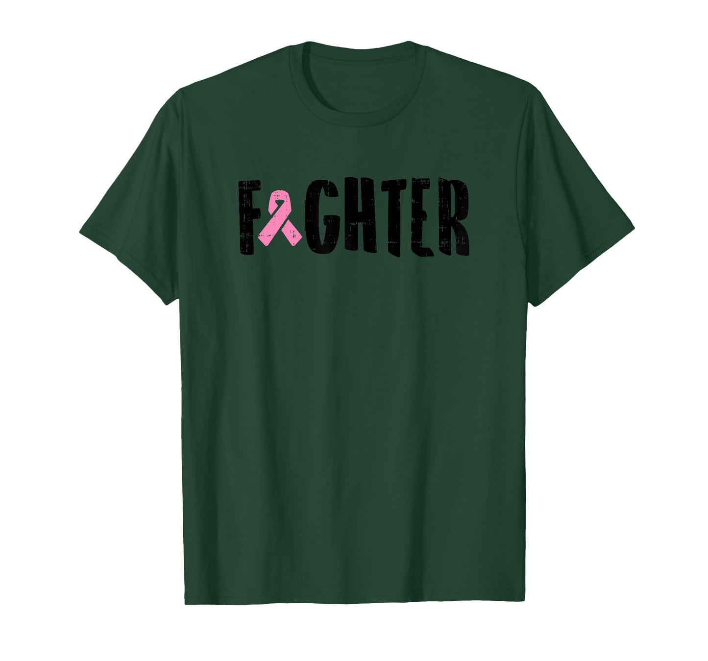 Fighter Pink Ribbon Breast Cancer Awareness Warrior Gift T-Shirt