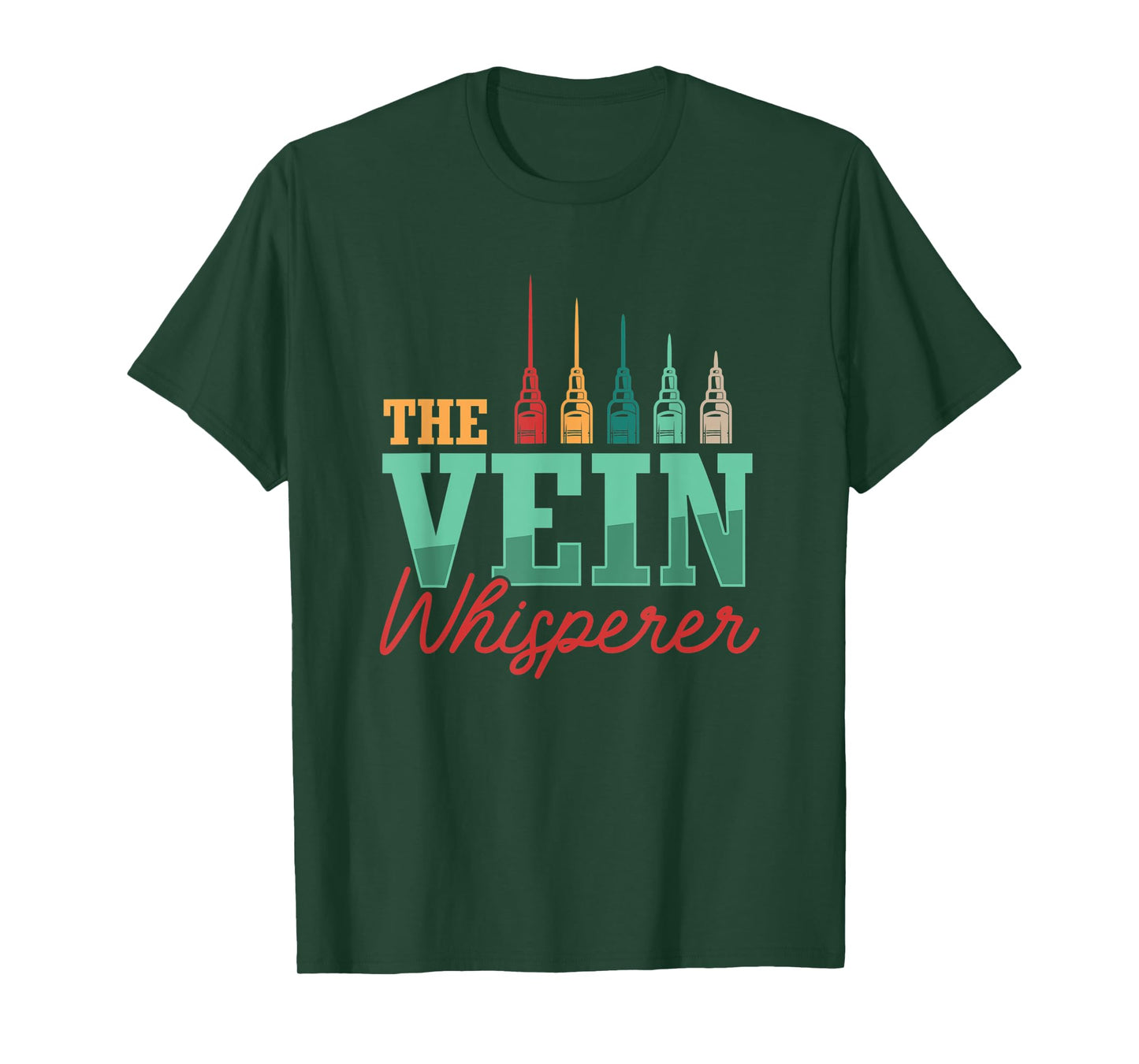 Retro Vein Whisperer Phlebotomist Medical Nurse Phlebotomy T-Shirt