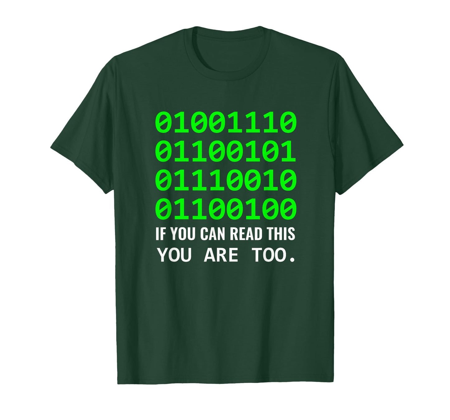 Nerd Computer Binary Code for Developer Geeks & Admins T-Shirt