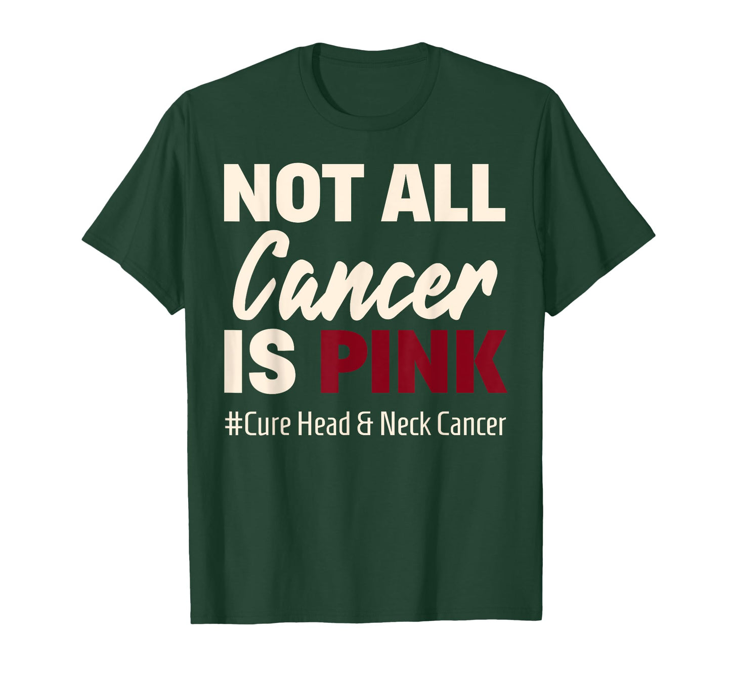 Cure Oral Head & Neck Cancer Awareness Sayings Shirt T-Shirt