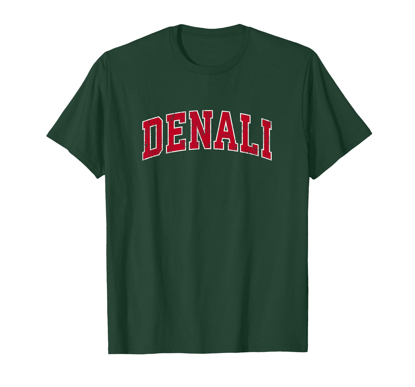 Denali National Park Vintage Sports Design Red Design T-Shirt