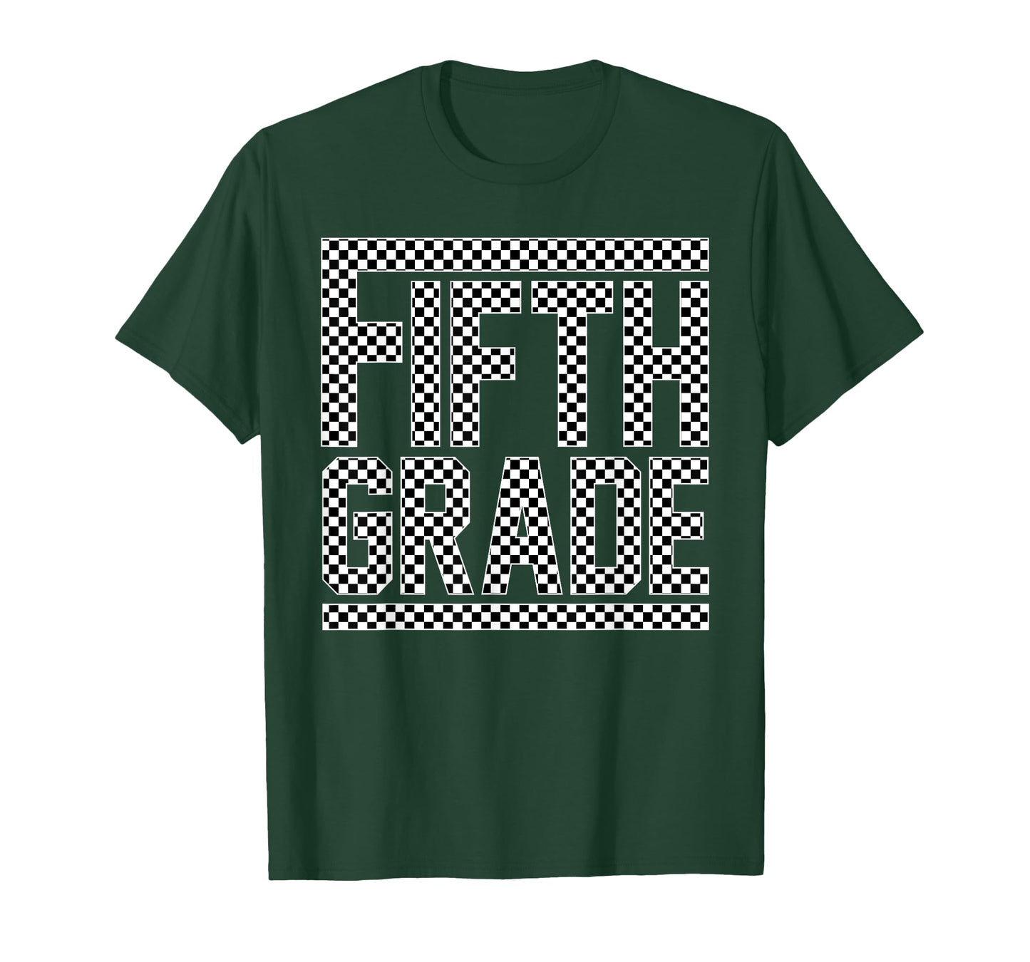 Fifth Grade Checkered 5th Grade Boys Back To School Teachers T-Shirt