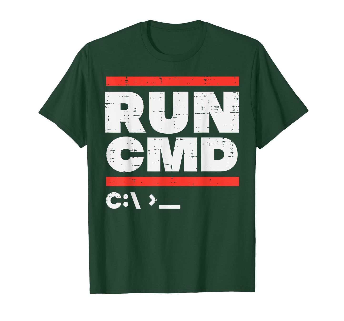 Run Cmd System Administrator Programmer Sysadmin Men Women T-Shirt