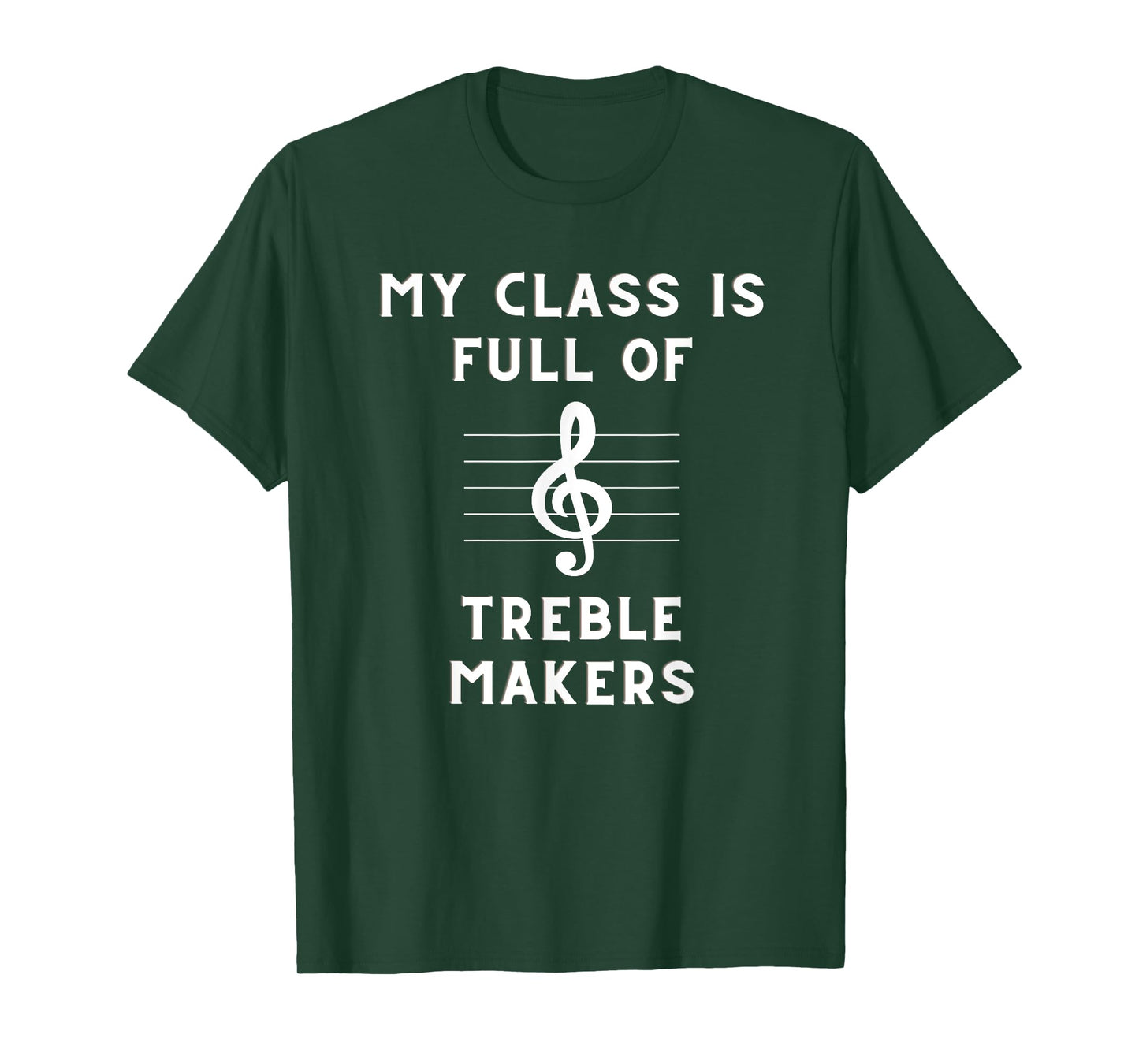Funny Music Teacher Treble Music Note T-Shirt