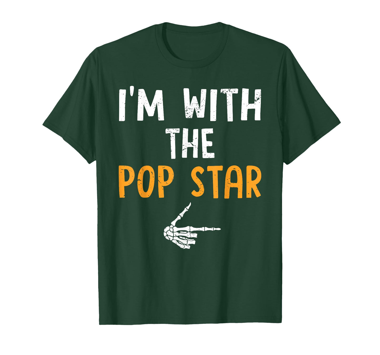 I'm with The Pop Star Costume Halloween Matching Couple T-Shirt