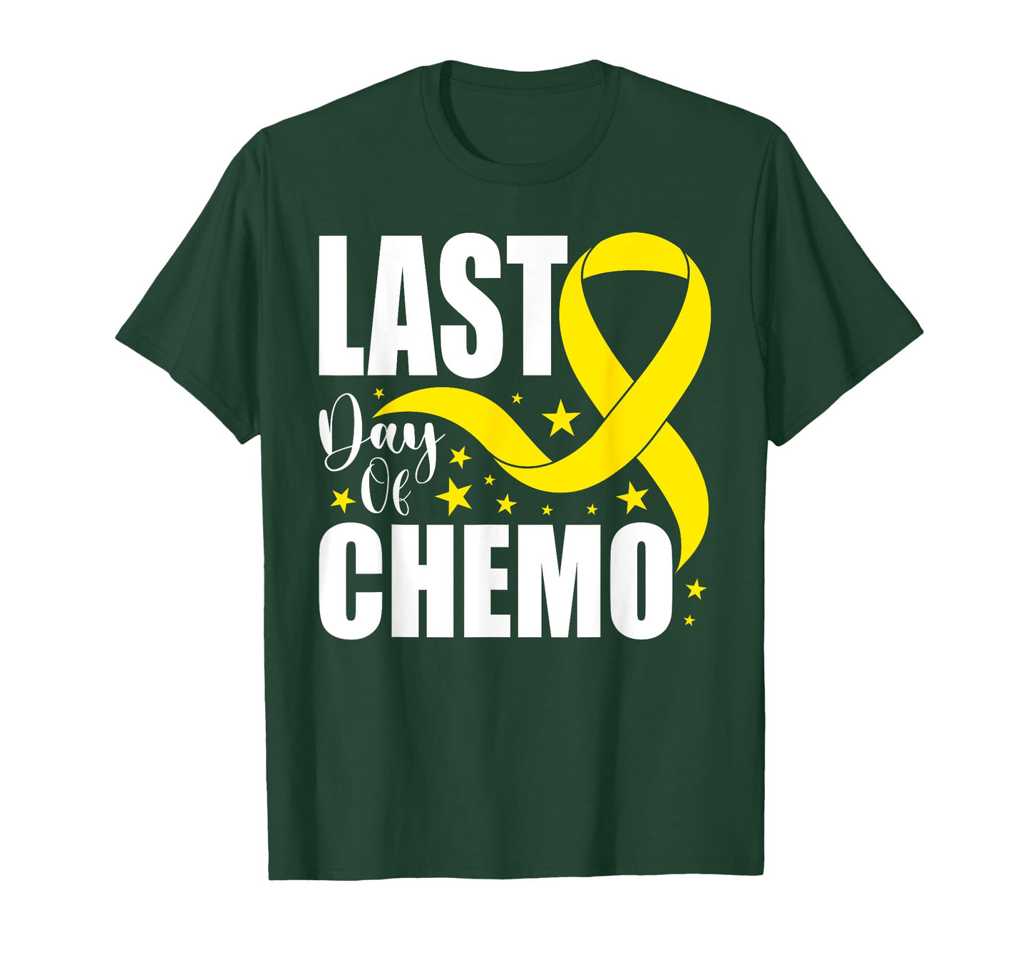 Last Day Of Chemo Yellow Ribbon Sarcoma Bone Cancer Warrior T-Shirt