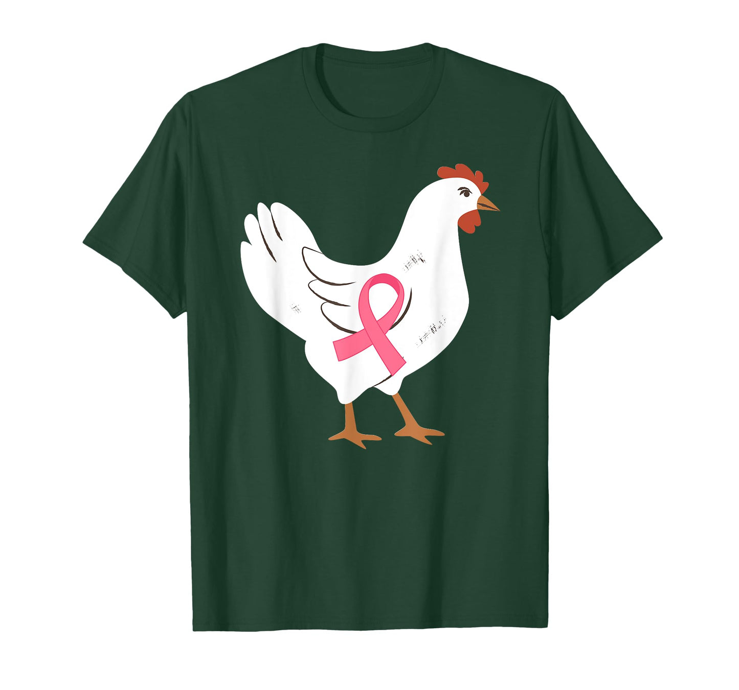 Chicken Breast Cancer Awareness Pink Ribbon Cancer Survivor T-Shirt