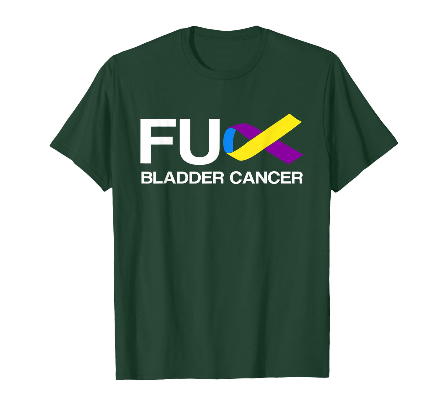 Fuck Bladder Cancer Awareness Month Ribbon Support Squad T-Shirt