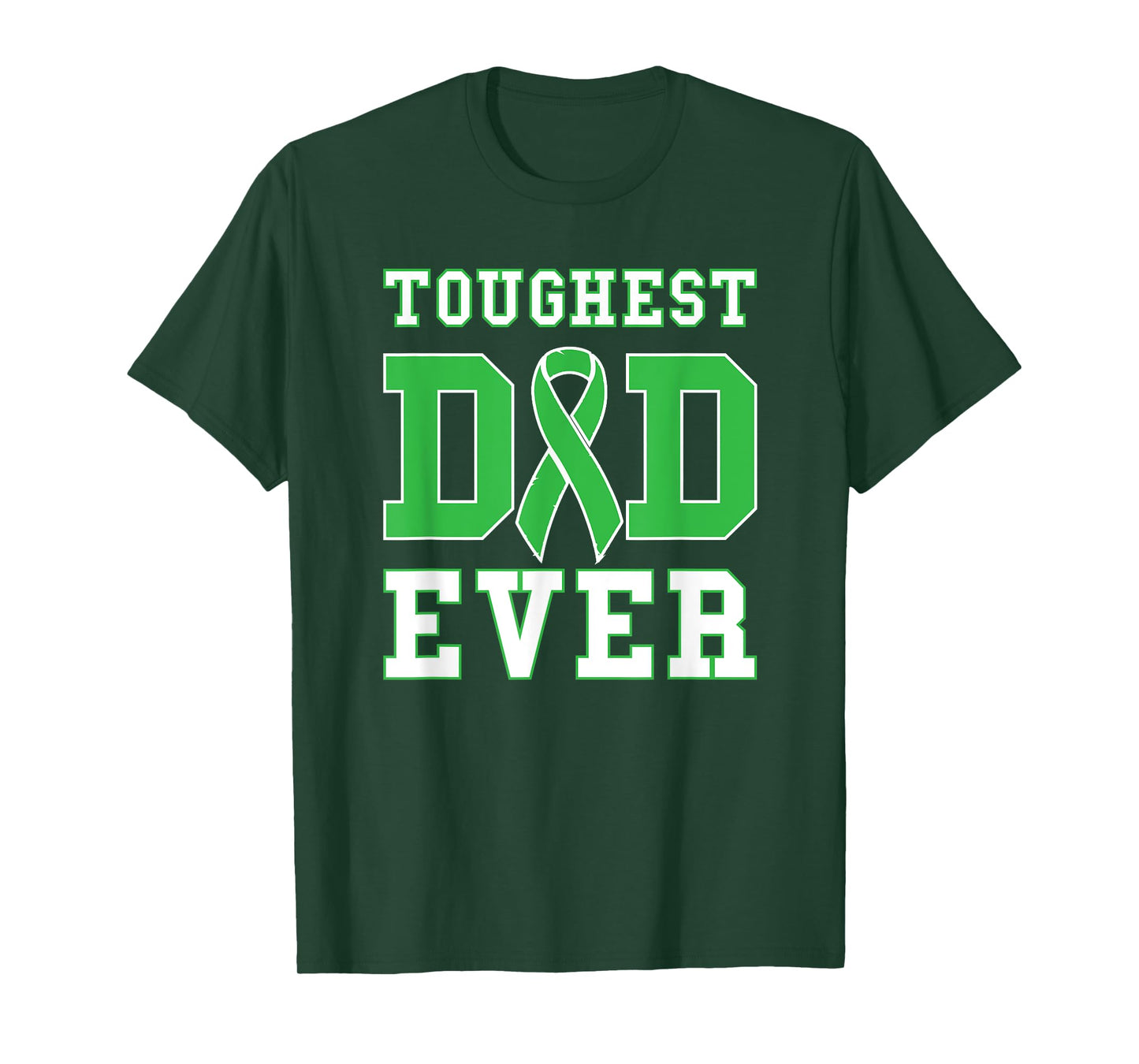 Toughest Dad Ever - Liver Cancer Awareness Ribbon T-Shirt