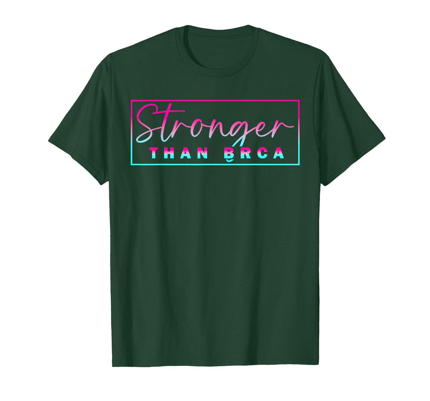 Stronger Than BRCA Awareness Breast Cancer Pink Ribbon T-Shirt