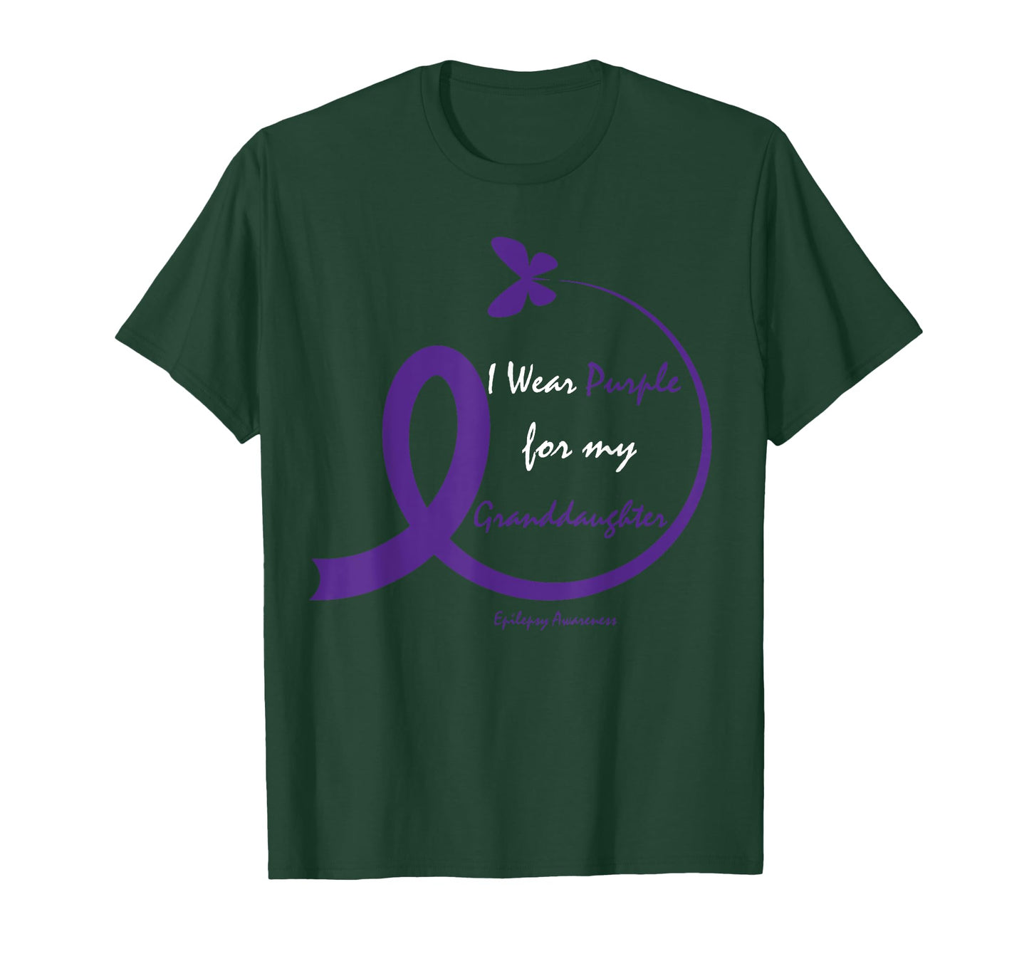 Products Gifts Wear Purple Granddaughter Epilepsy Awareness T-Shirt