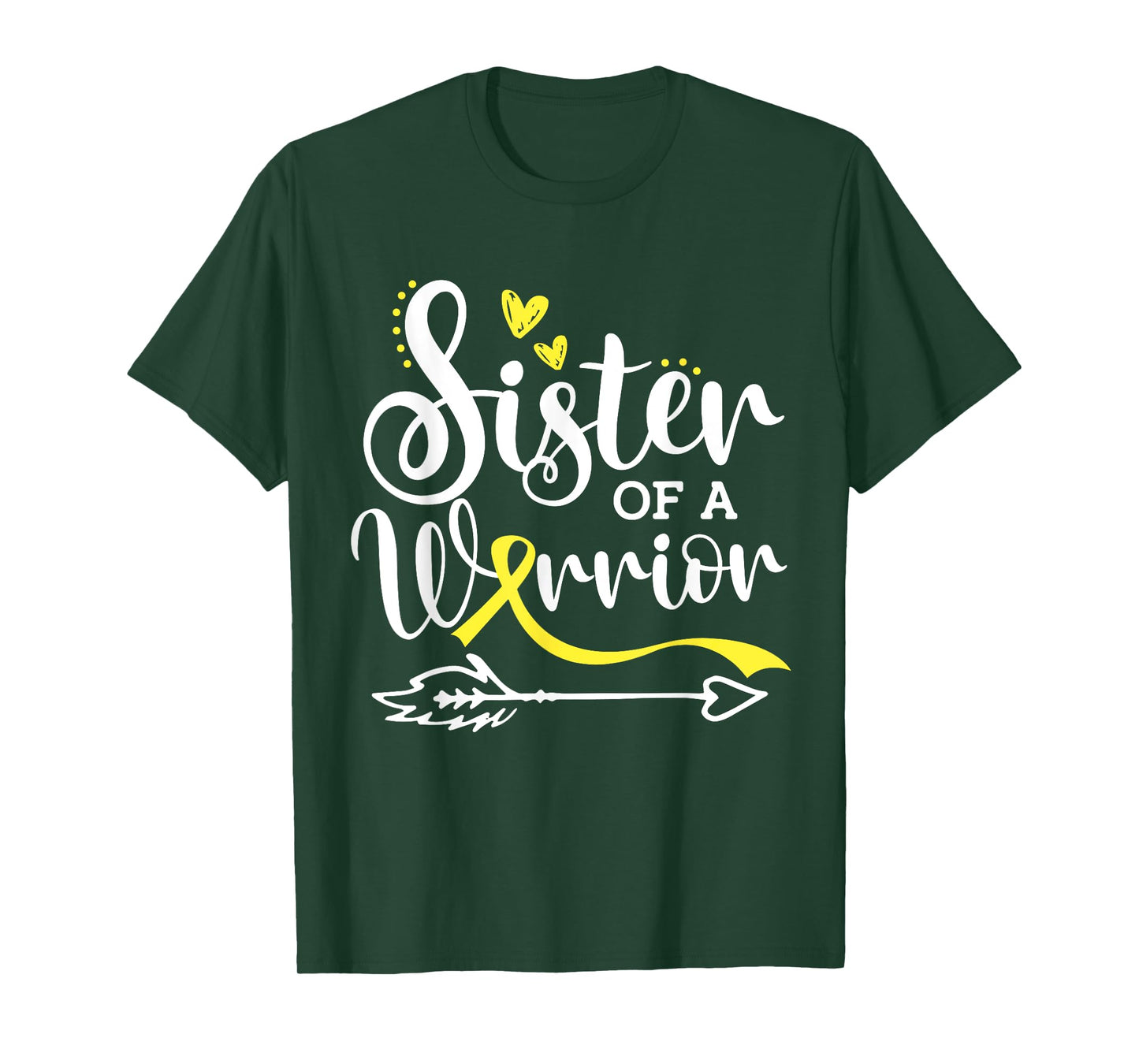 Sister Of A Warrior Sarcoma and Bone Cancer Awareness T-Shirt