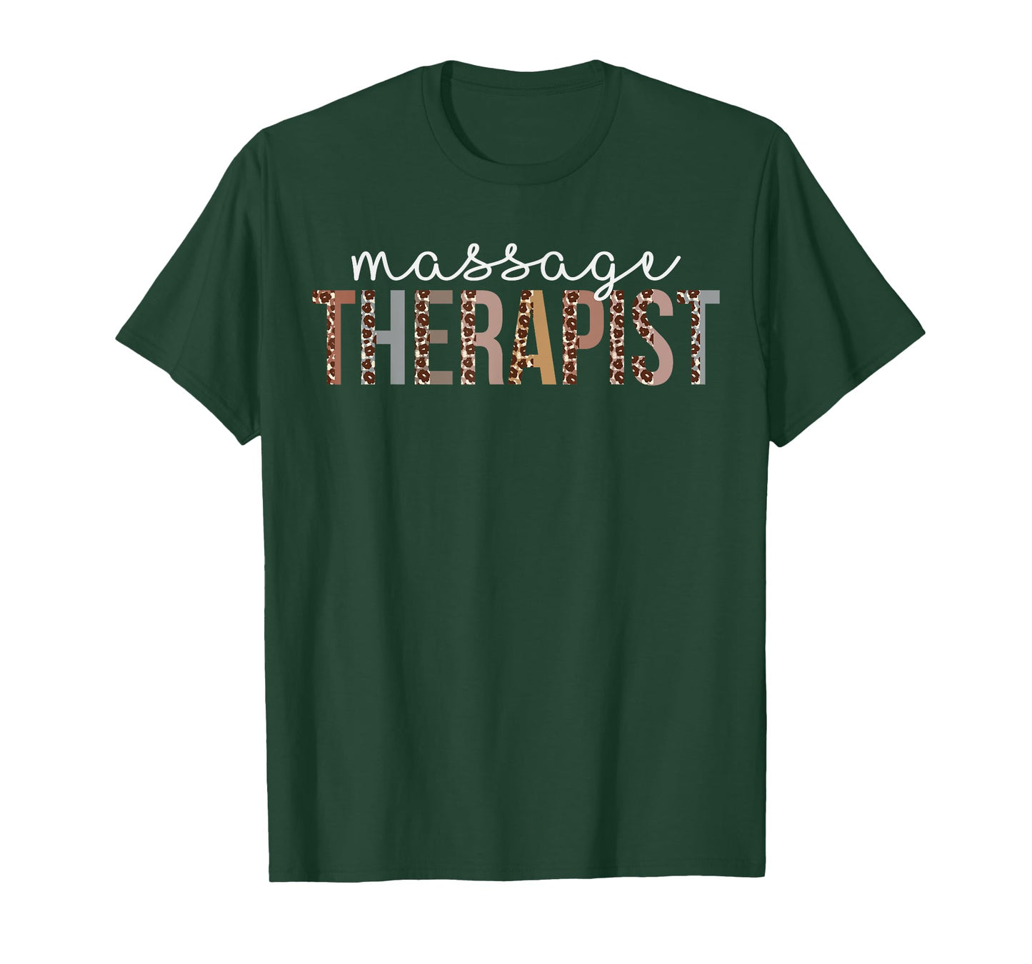 Leopard Massage Therapist Appreciation healthcare workers T-Shirt