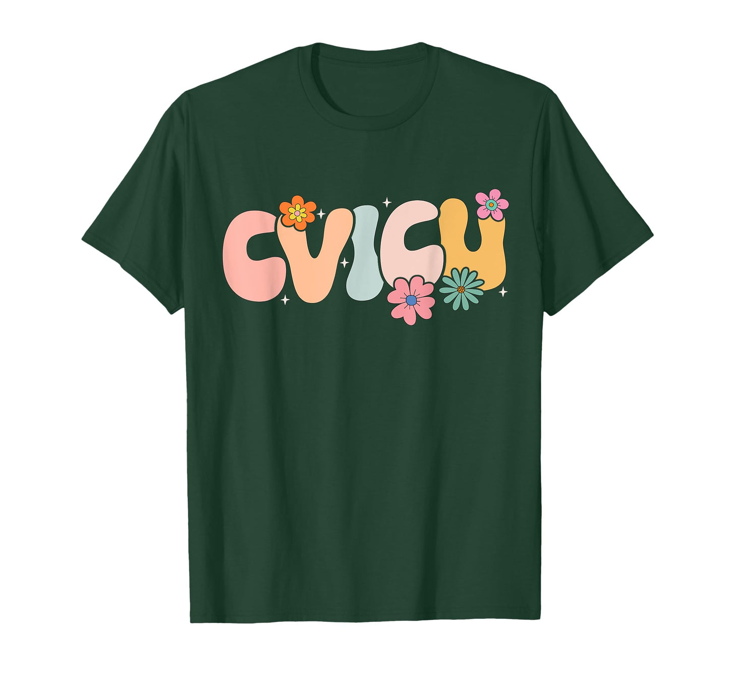 Groovy Cardiovascular Intensive Care Unit CVICU T-Shirt