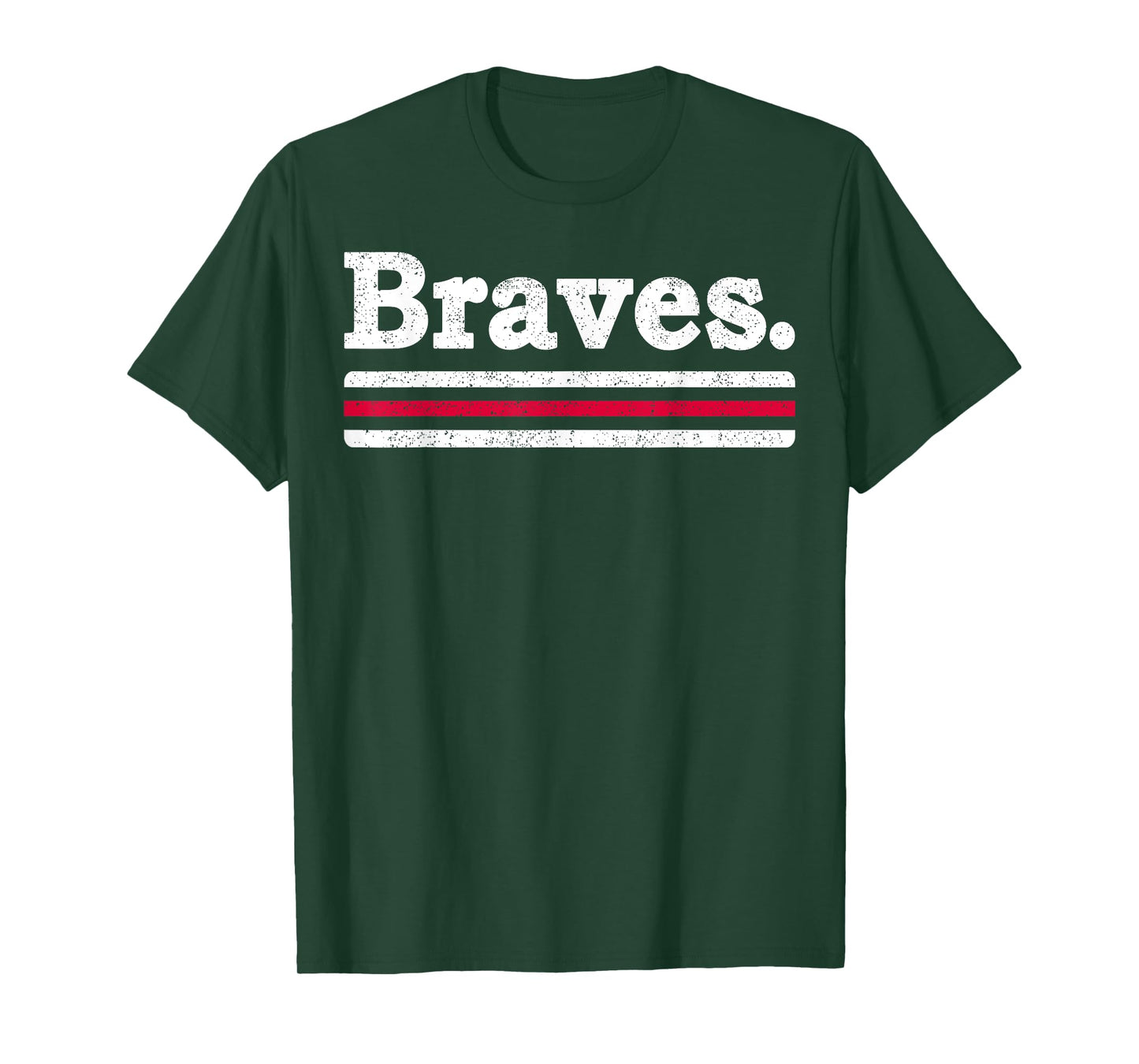 Vintage Braves Retro Three Stripes Weathered Shirt Men Women T-Shirt