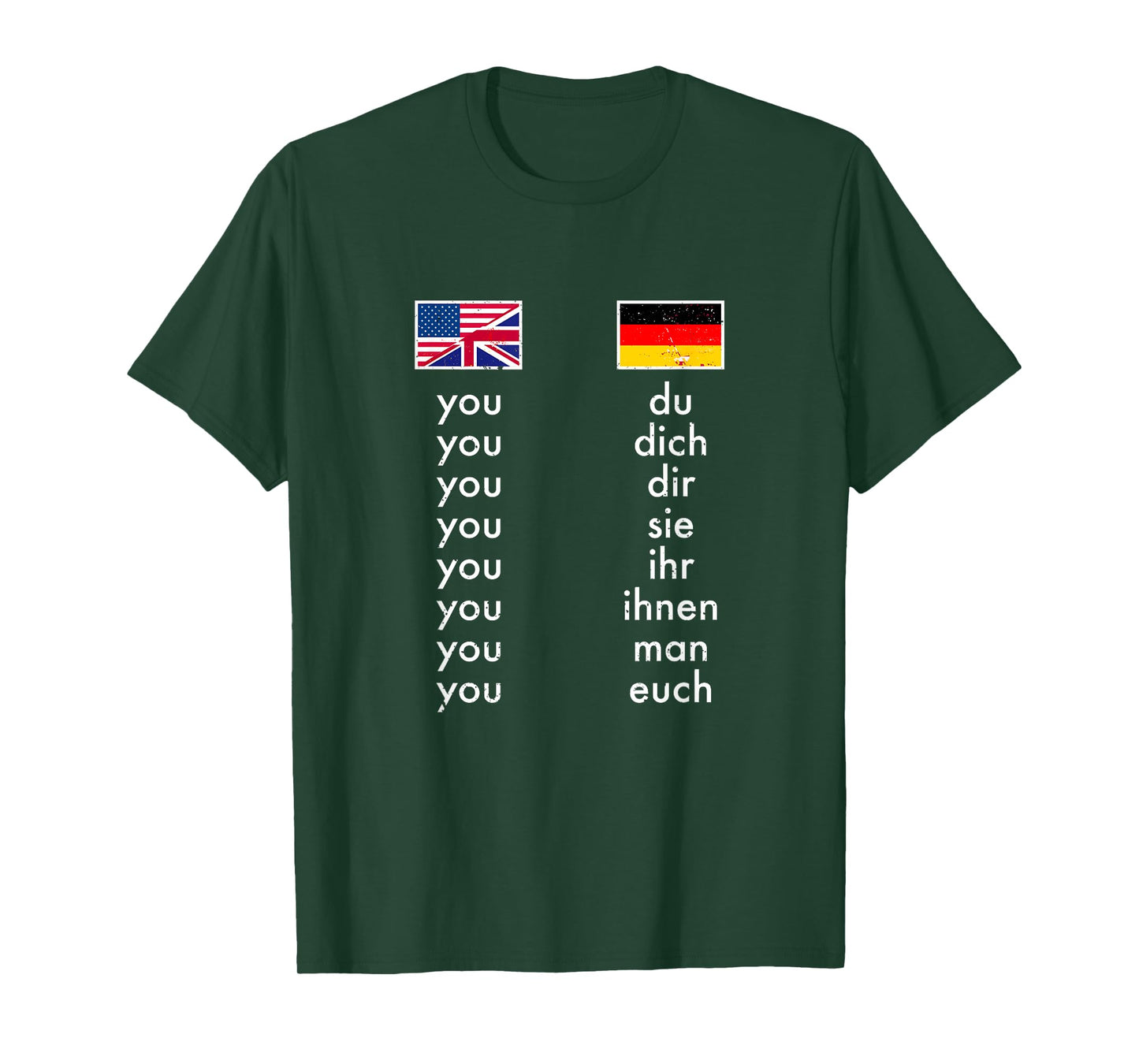 English German Grammar Learning Funny Teachers T-Shirt