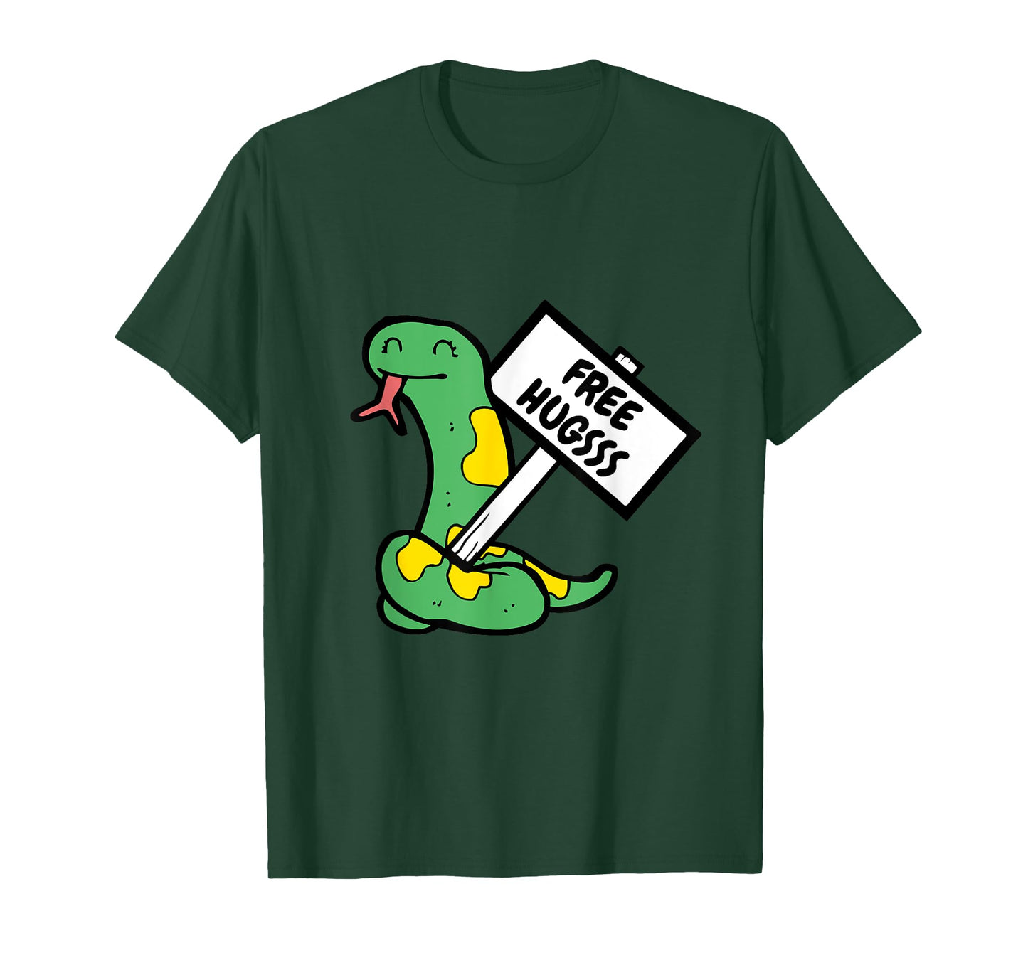 Free Hugsss hiss Funny Cute Snake Hug Lovers T-Shirt