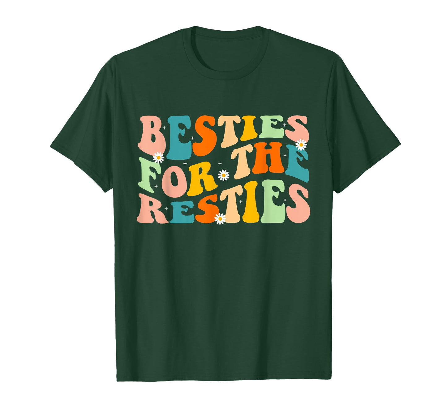 Besties for the Resties Groovy Matching T-Shirt