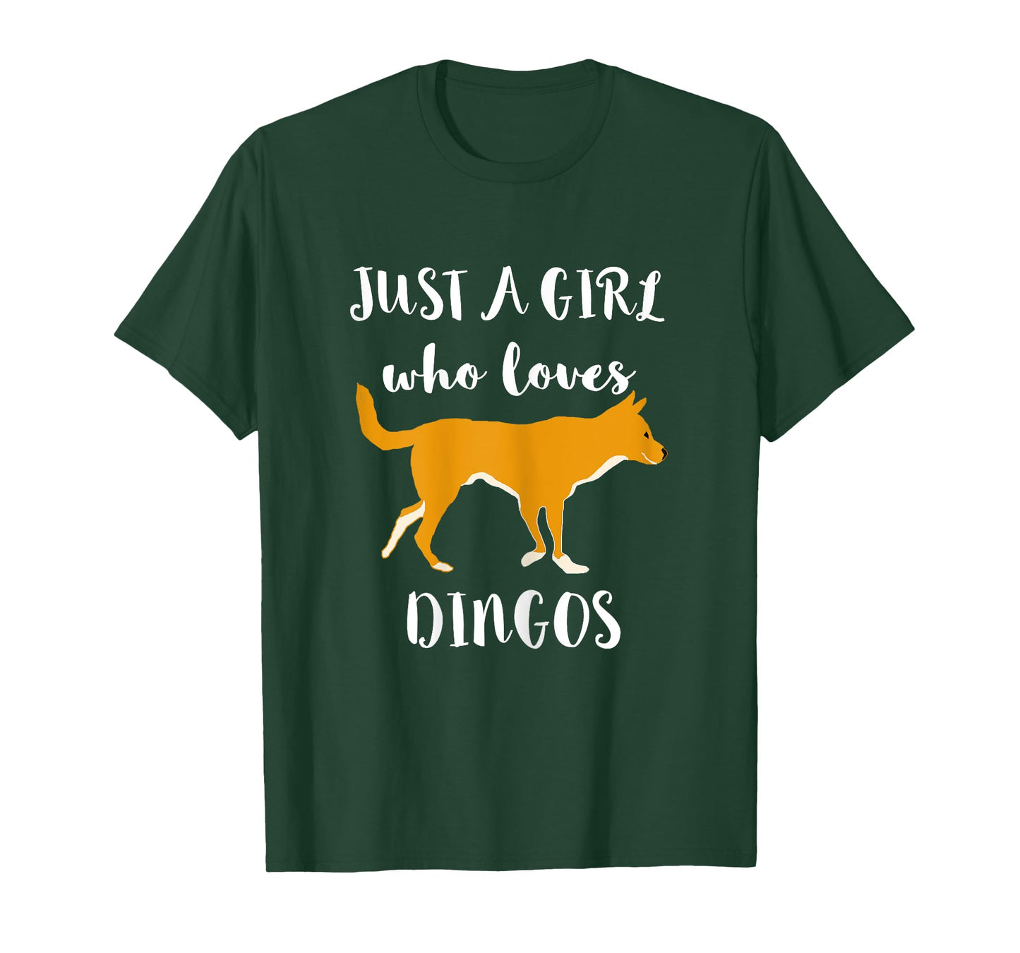 Just A Girl Who Loves Dingos Wildlife Wild Dingo Dog T-Shirt