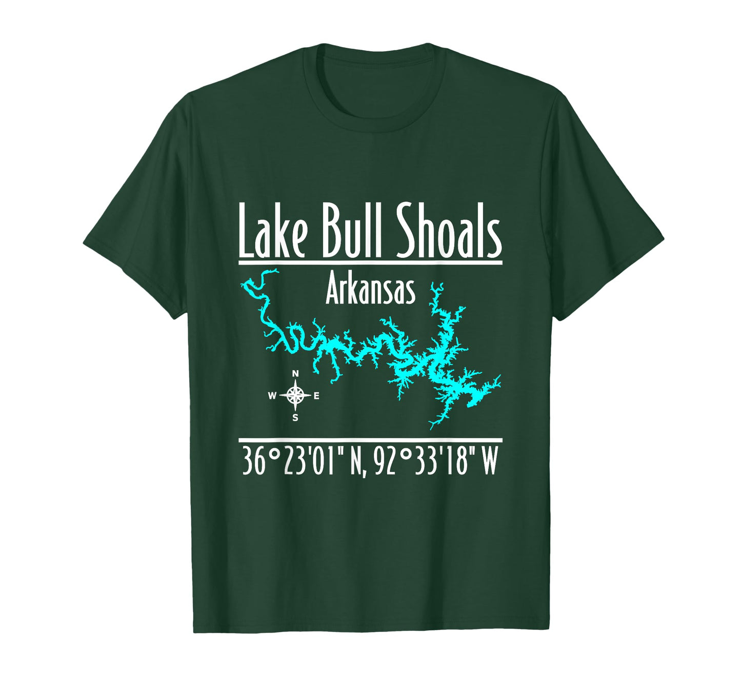 Modern Lake Bull Shoals - Arkansas T-Shirt
