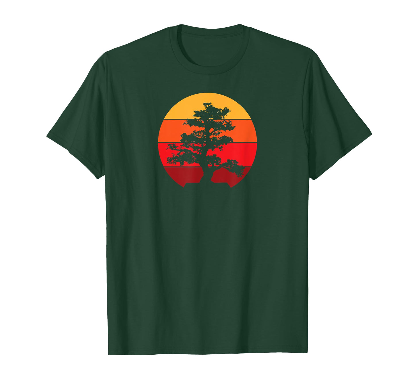 Pacific Ocean Beach Bonsai Tree Sun Retro Vintage T-Shirt Men Women Girls Kids T-Shirt
