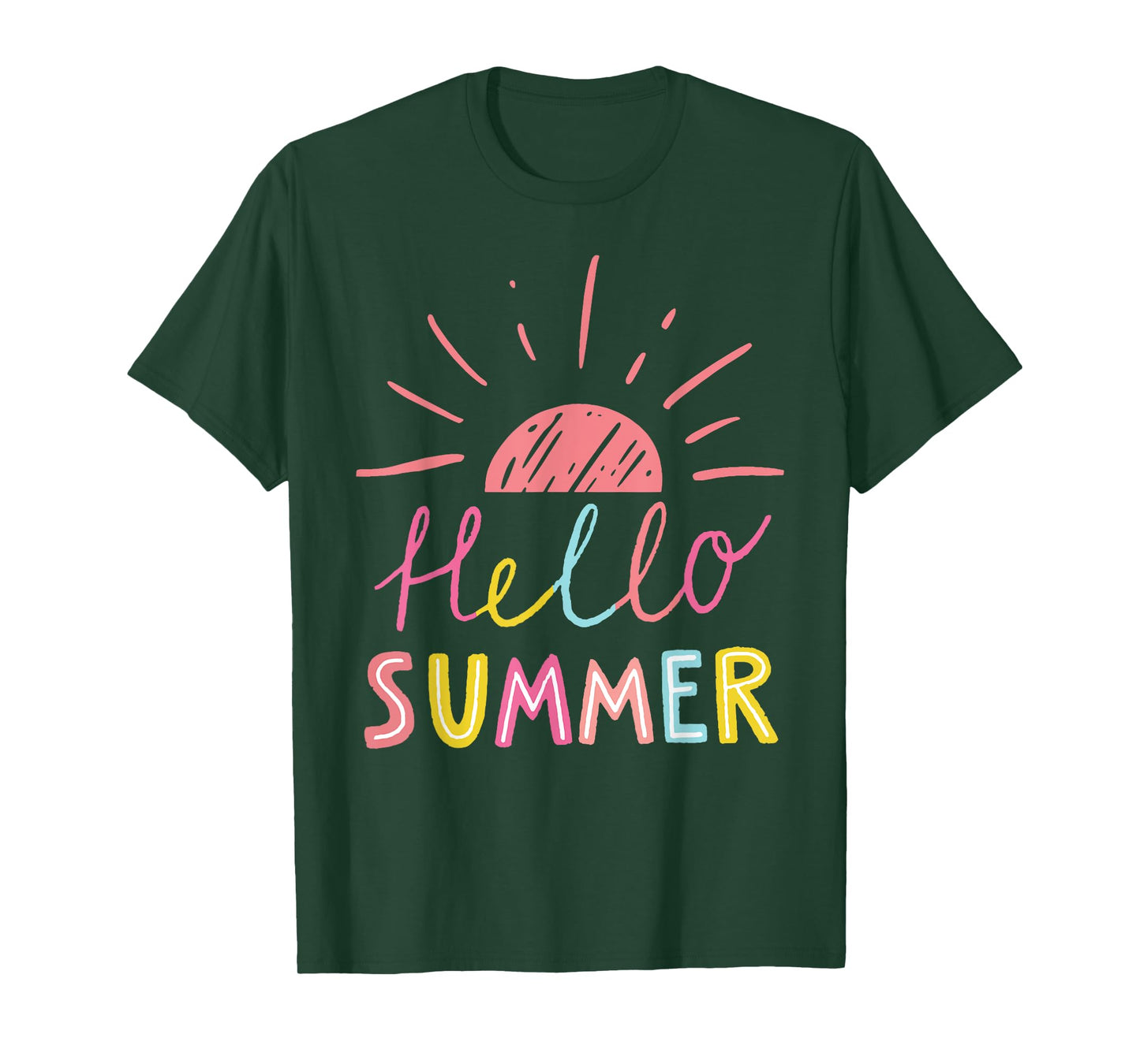 Hello Summer End of School Year Teacher Shirts for Women Kid T-Shirt
