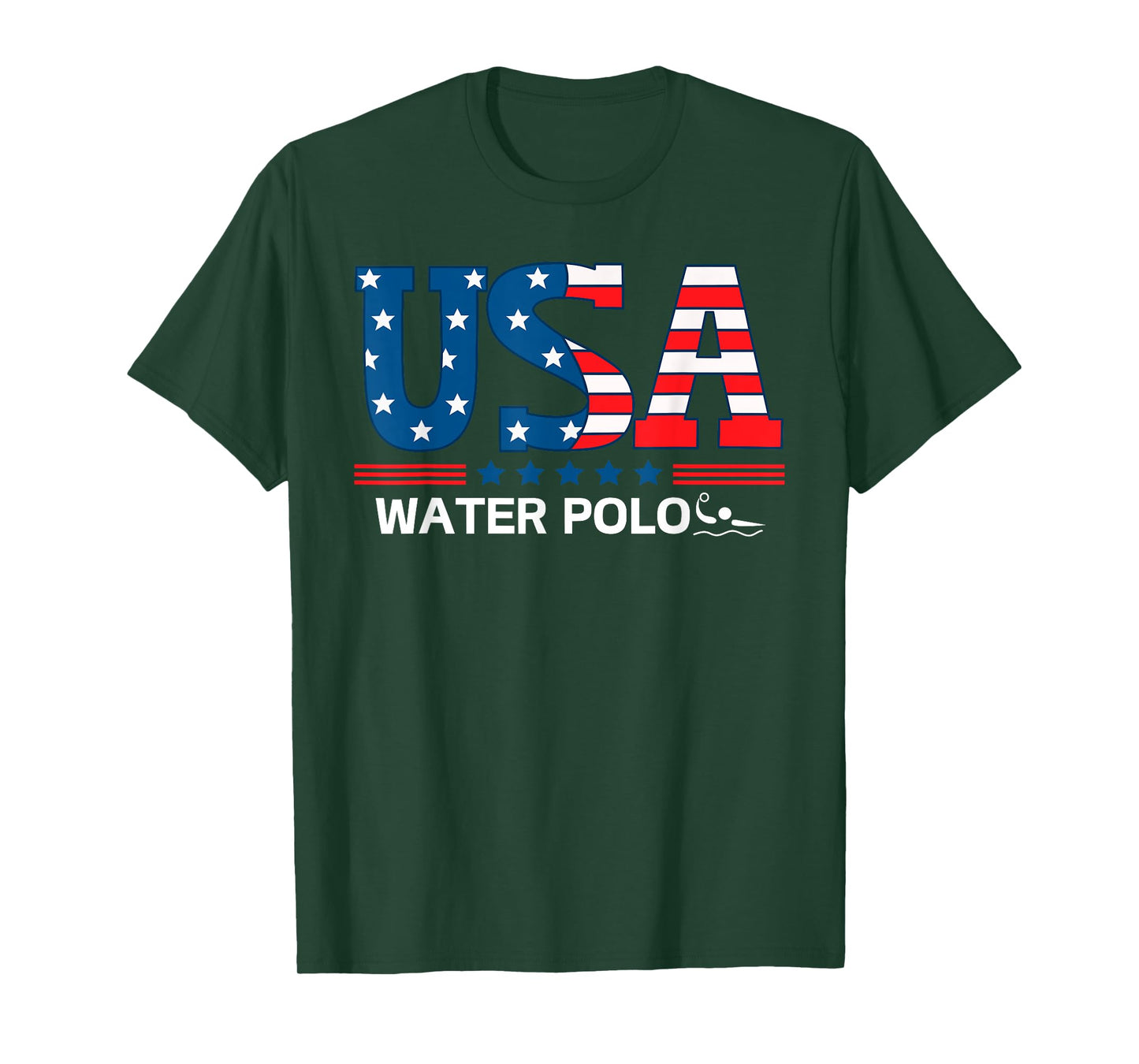 Water Polo United States Flag USA Team Sport Water Polo T-Shirt