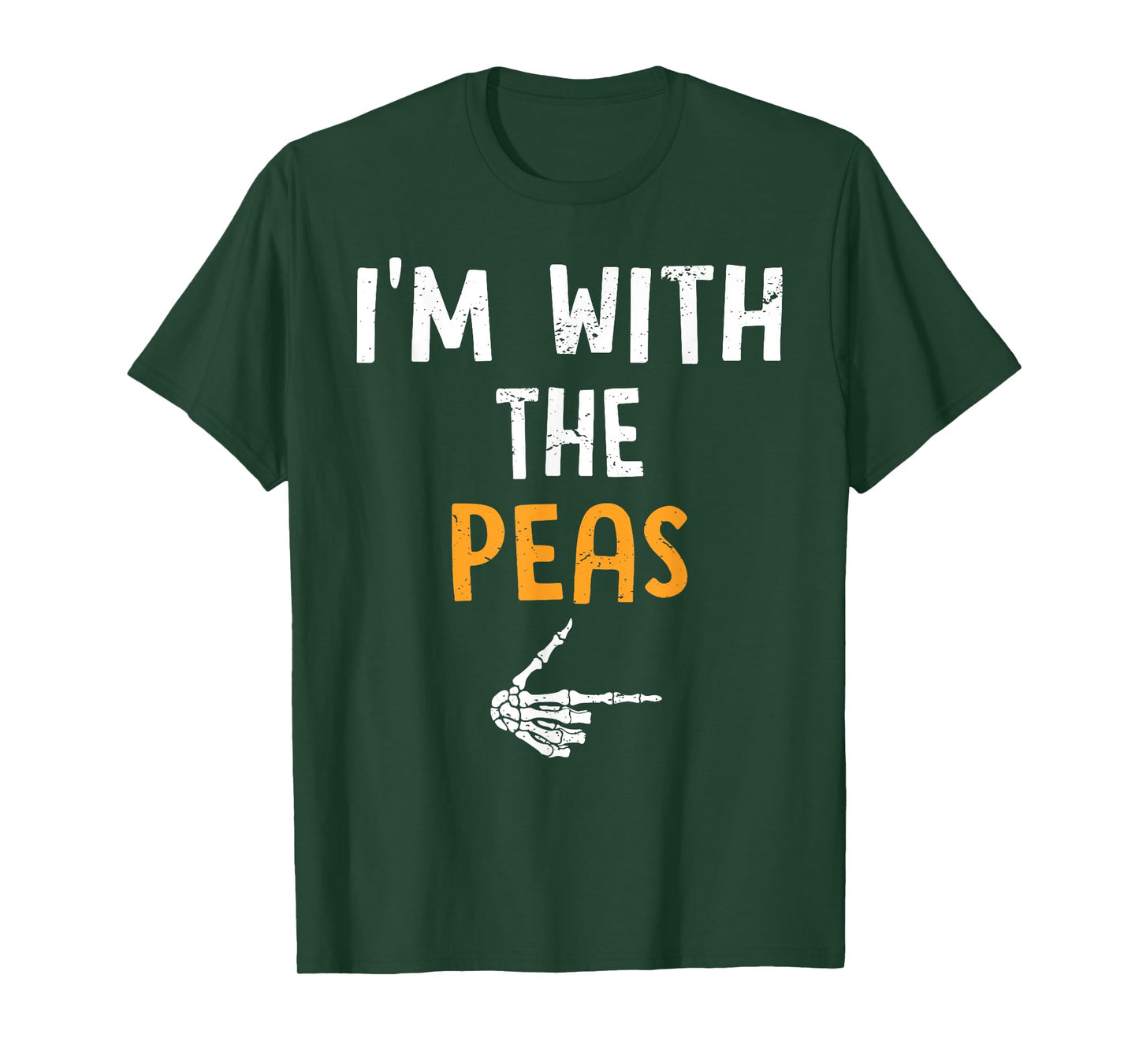 I'm with The Peas Costume Halloween Matching Couple T-Shirt