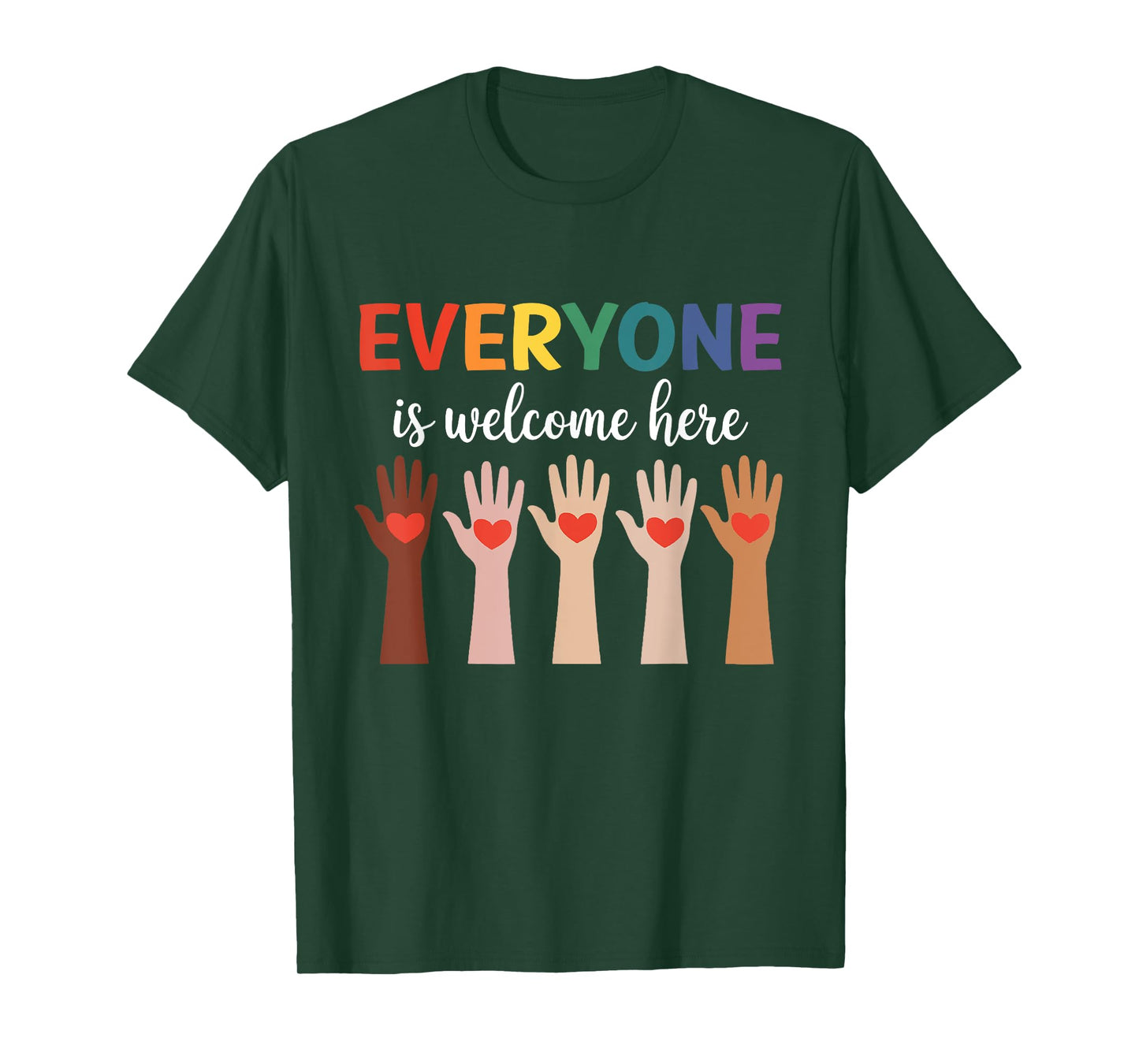 Everyone Is Welcome Here Idaho Teacher T-Shirt