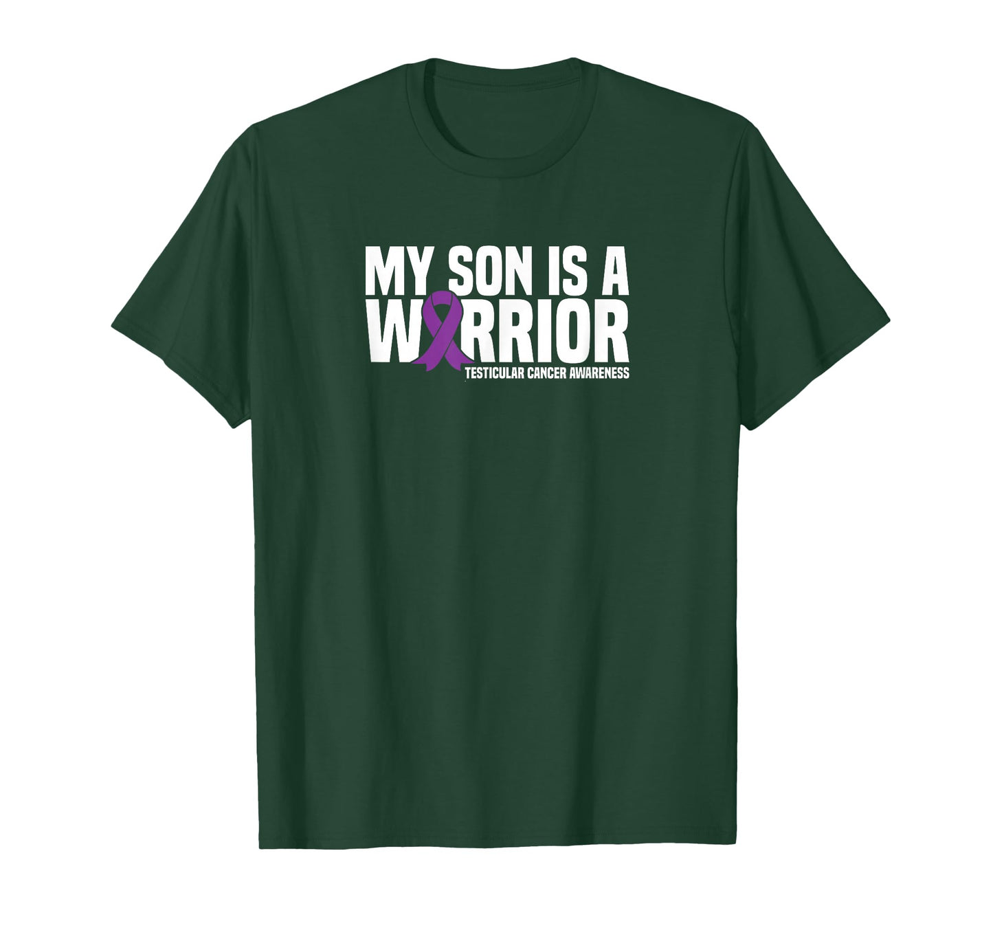 My Son is a Warrior Testicular Cancer Awareness T-Shirt