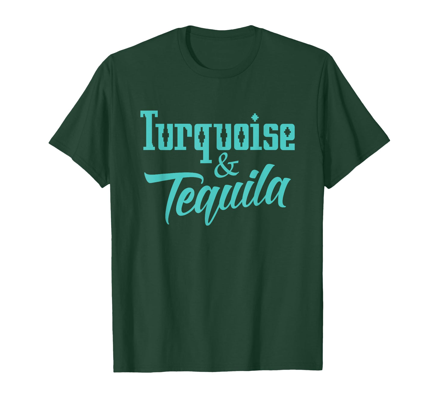 Cute Turquoise & Tequila Beautiful Aztec Inspired Design T-Shirt
