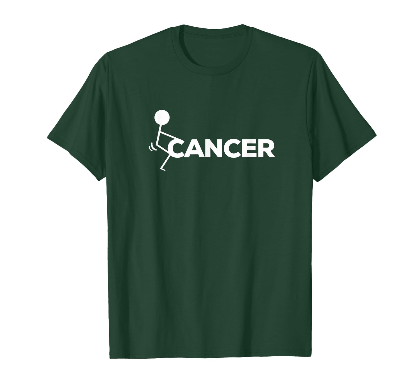 F Cancer Funny Stick figure Screw Hump It T Shirt T-Shirt