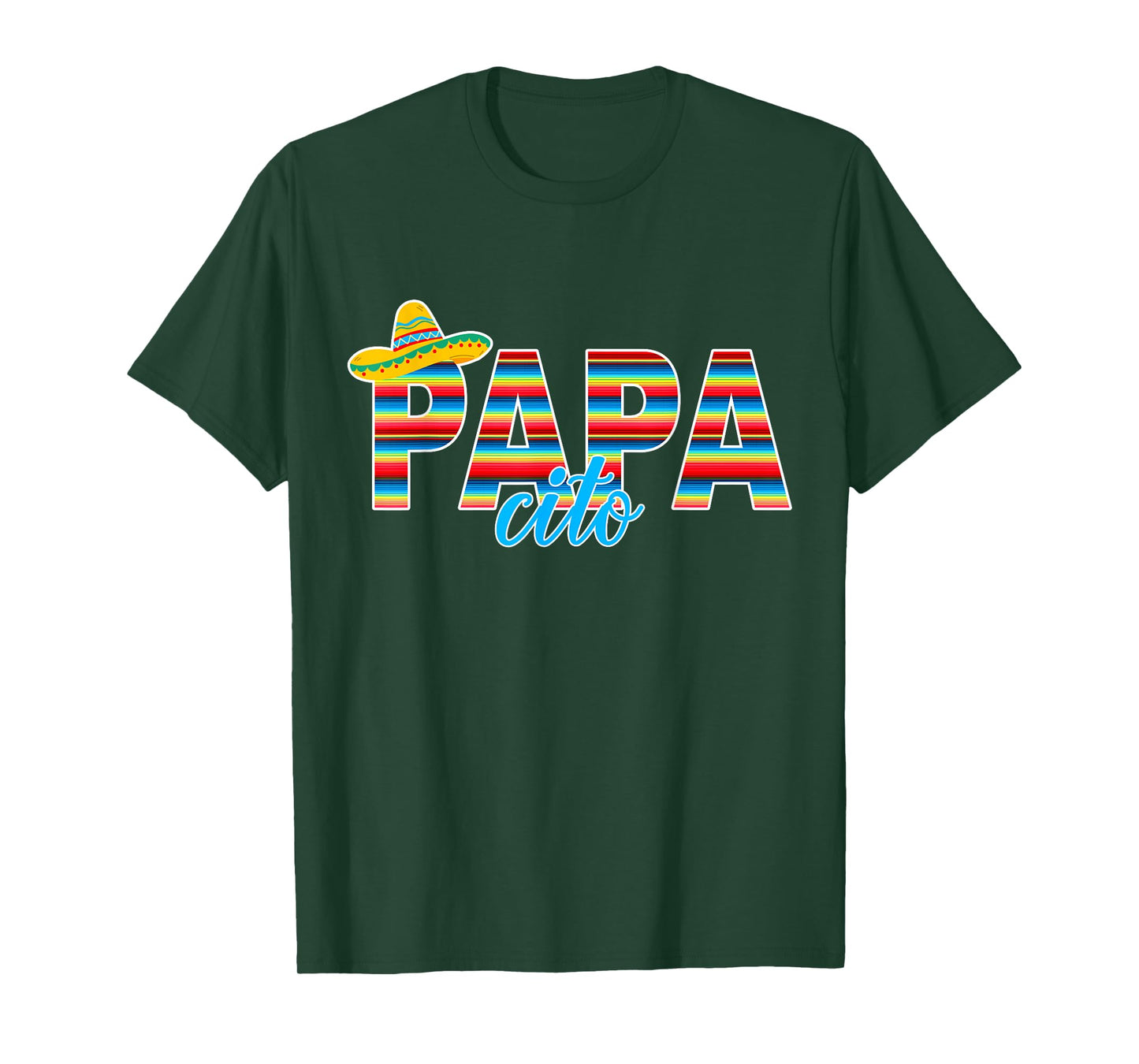 Papacito Serape Mexican Sombrero Cinco de Mayo T-Shirt
