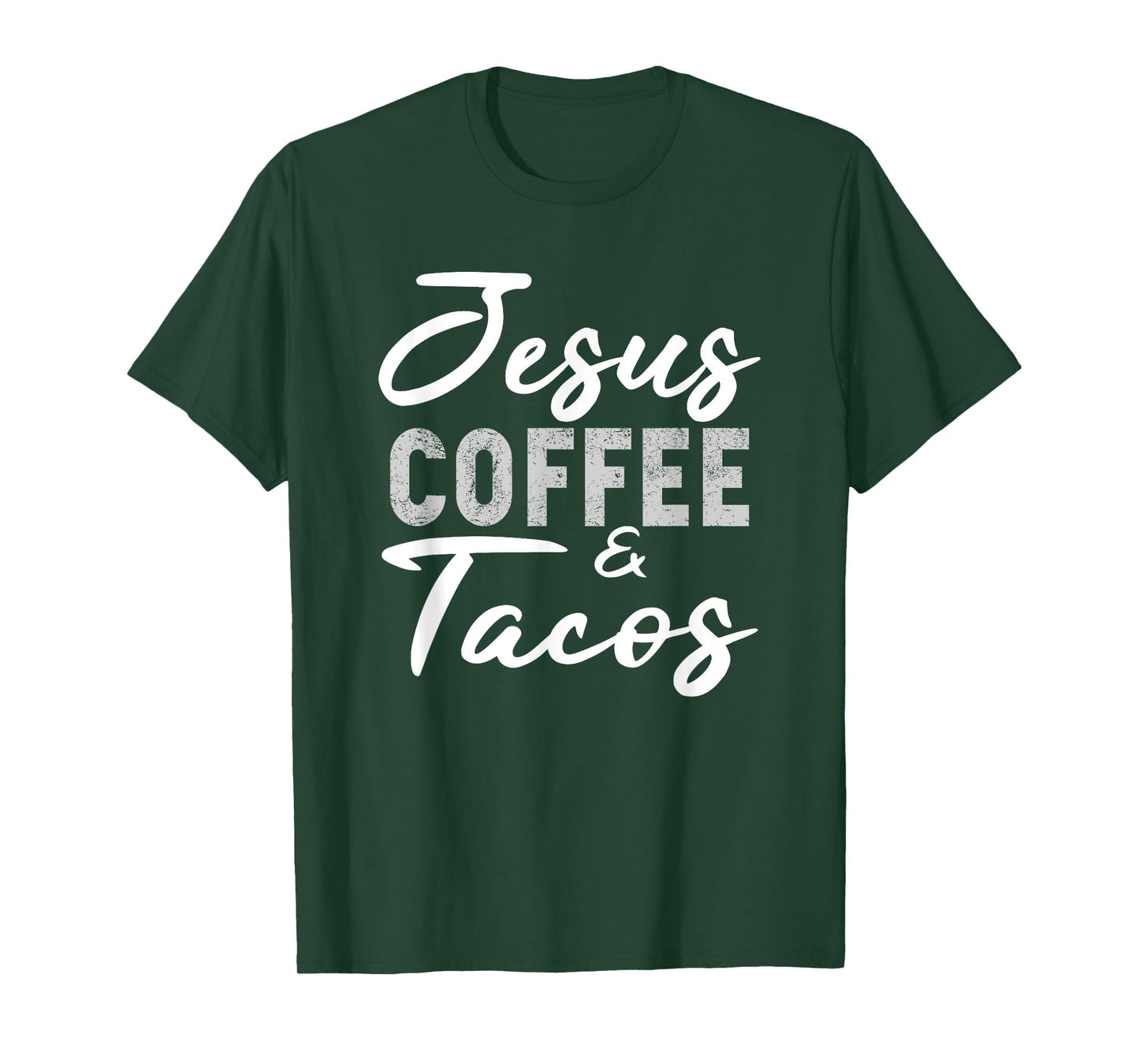 Jesus Coffee and Tacos Christian Taco Mexican Cinco Mayo T-Shirt