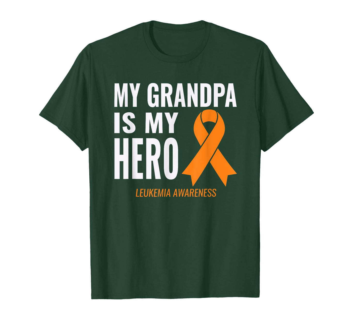 Leukemia Cancer Support - My Grandpa is My Hero Shirt