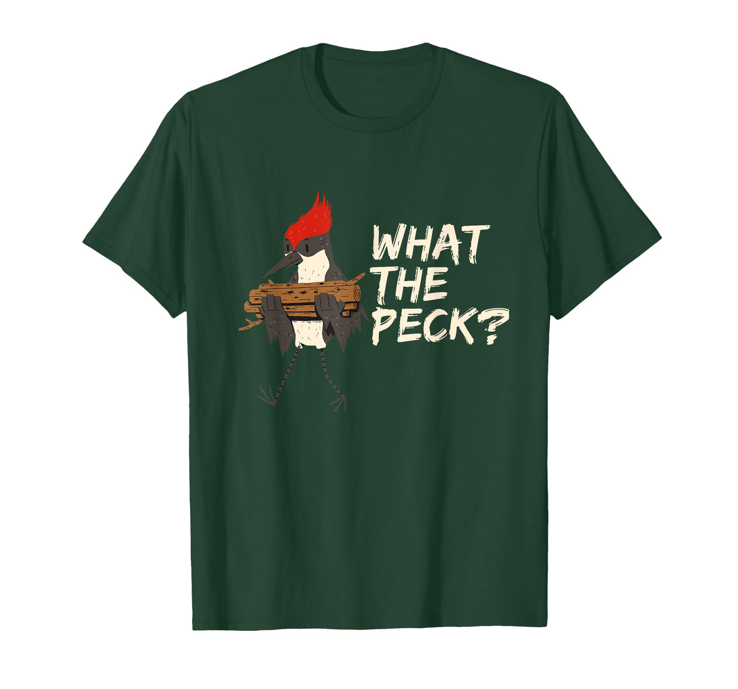 What the Peck? Funny Woodpecker Bird Tee for Nature Lovers T-Shirt