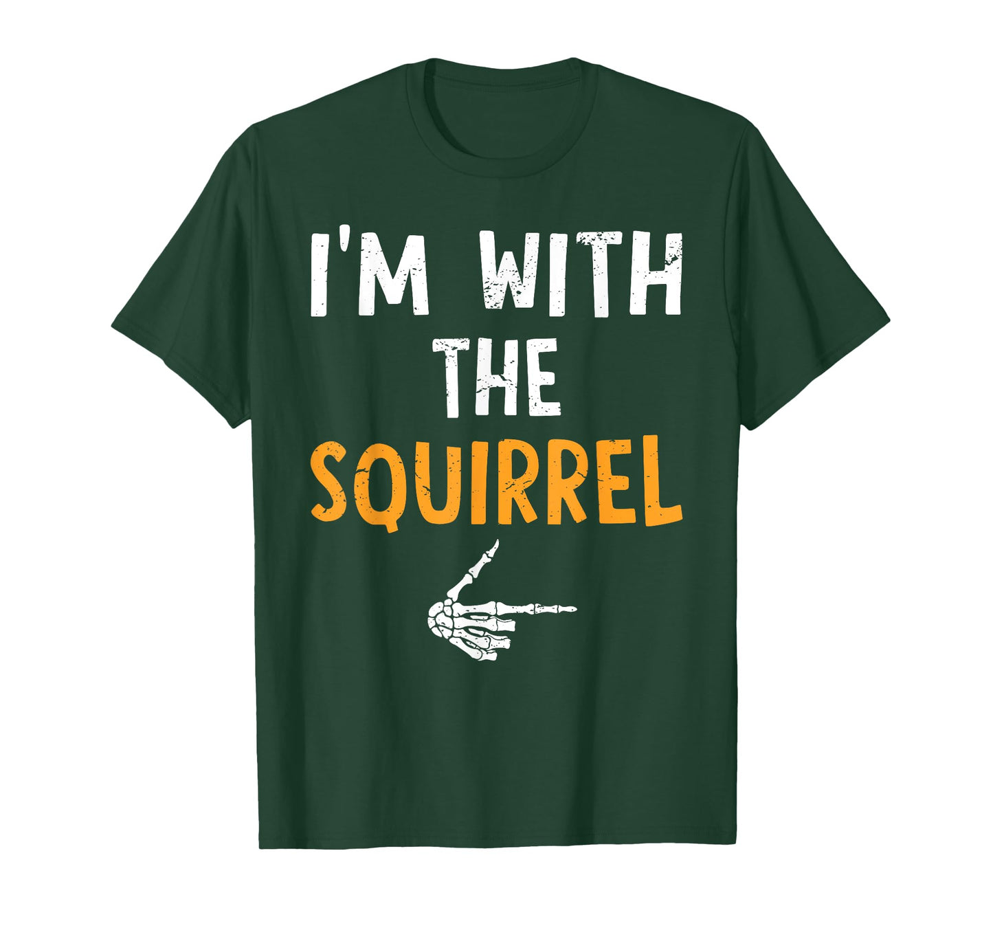 I'm with The Squirrel Costume Halloween Matching Couple T-Shirt