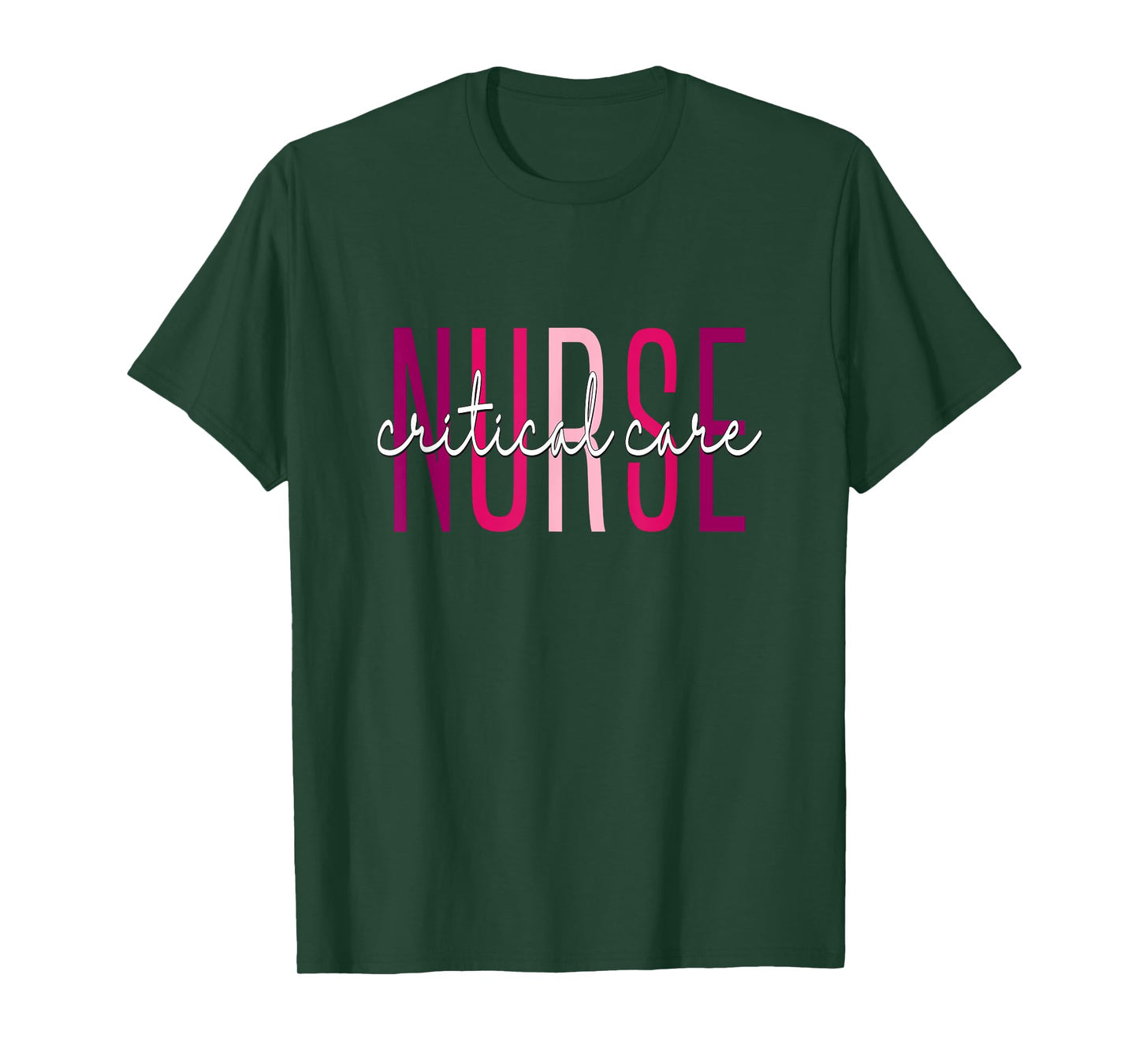 Critical Care Nurse Appreciation Day Apparel Vintage Nurse T-Shirt for Women - Black, X-Small, Short Sleeve