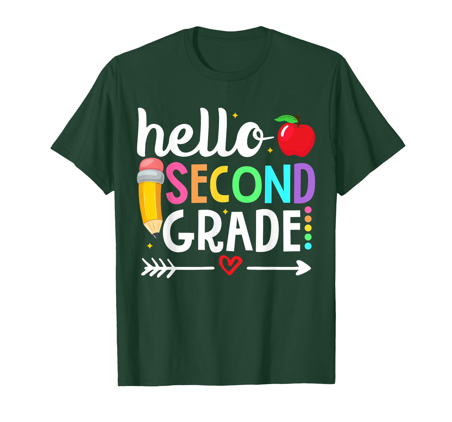 Hello Second Grade Team 2nd Grade Teacher Back to School Men Women Girls Kids T-Shirt