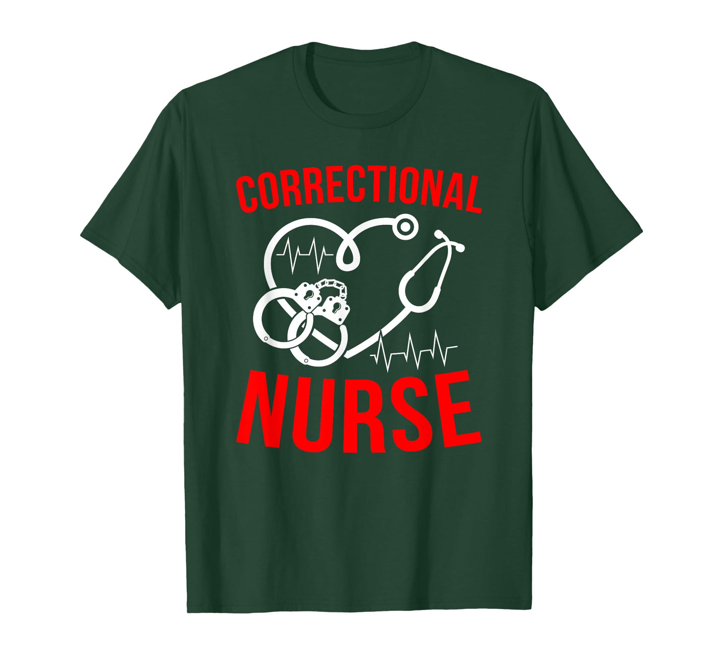 Correctional Nurse Prison Nurse Heart Correctional Nursing T-Shirt